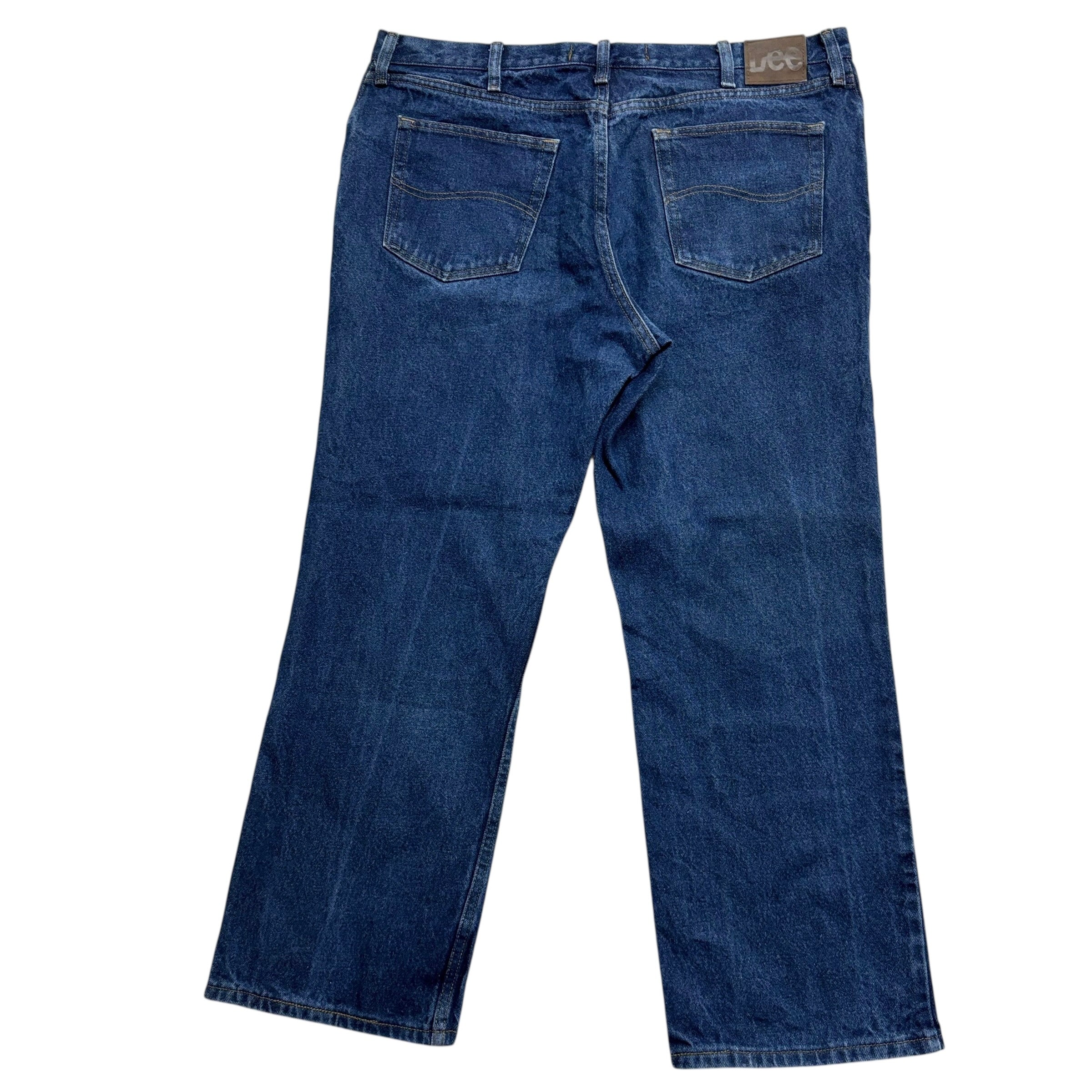 Lee Jeans W40 L30 Mens Dark Blue Relaxed Straight Fit Vintage Denim (E)