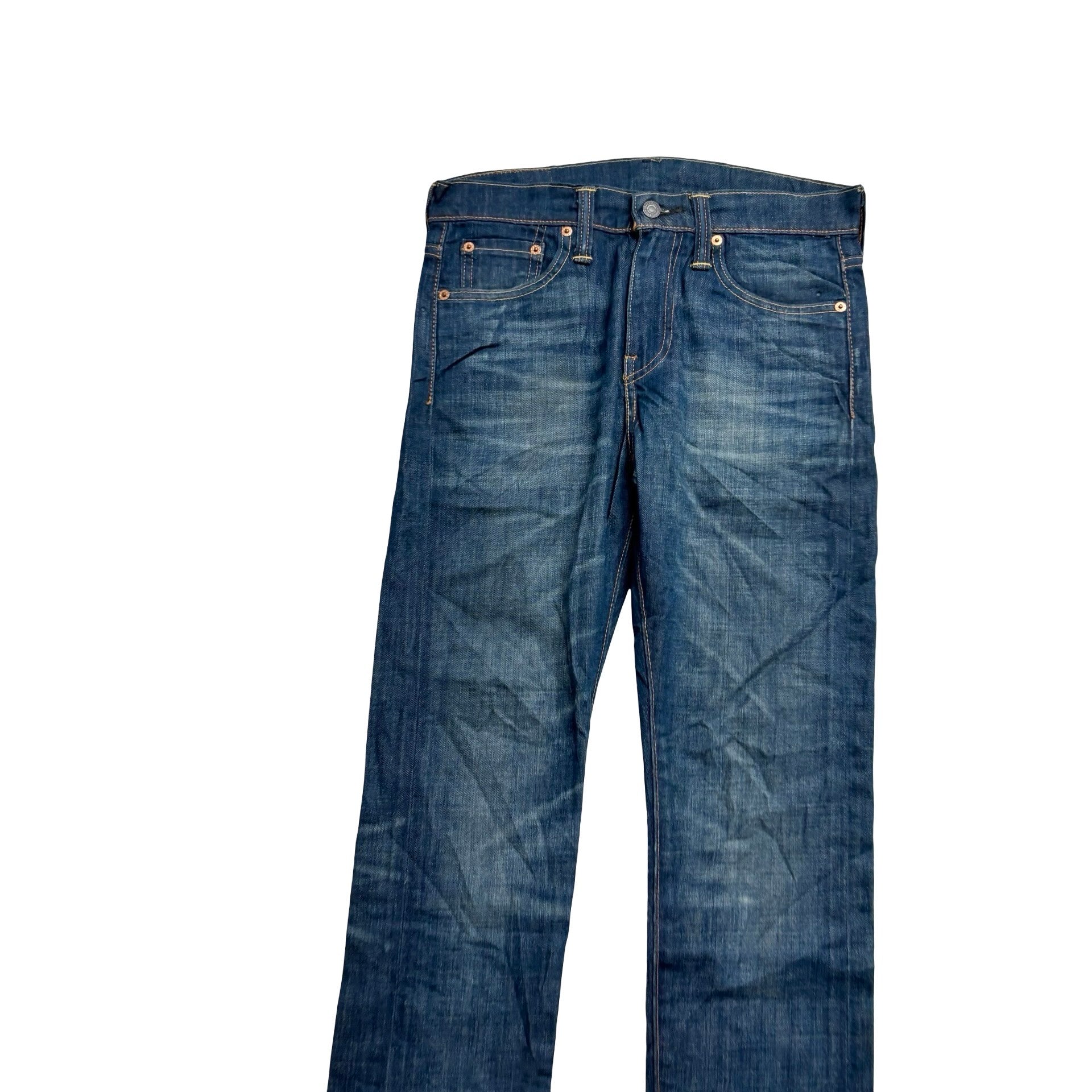 Levis 510 Jeans W29 L30 Mens Dark Blue Skinny Fit Stretch Denim (E)