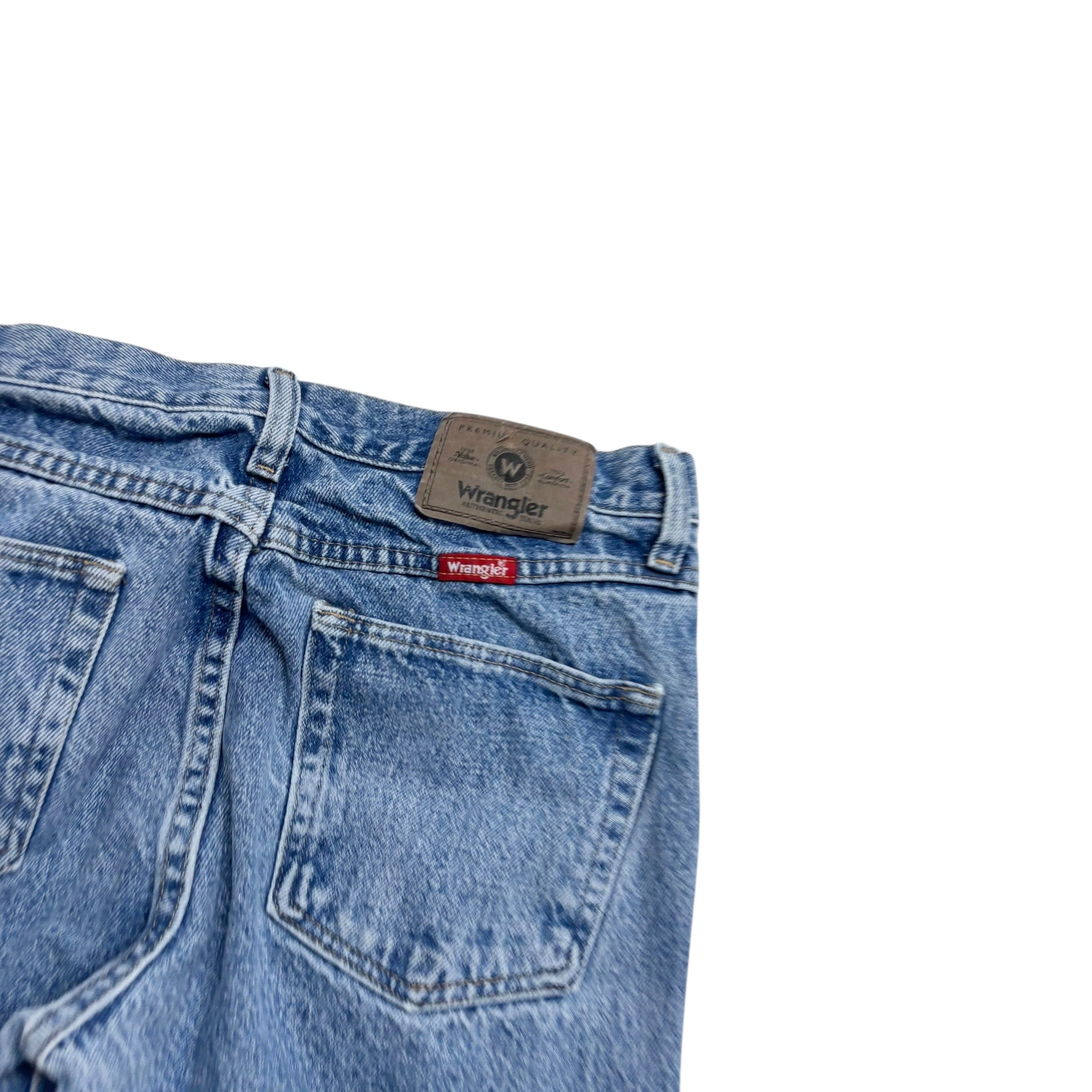 Wrangler Jeans W30 L32 Mens Light Blue Regular Straight Fit Denim