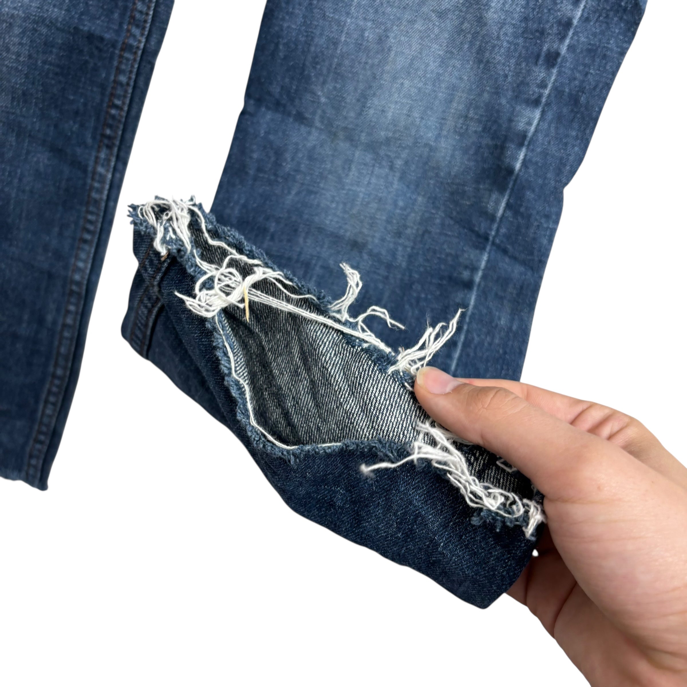 Levis 527 Jeans W29 L26 Mens Dark Blue Slim Bootcut Fit Denim (F)