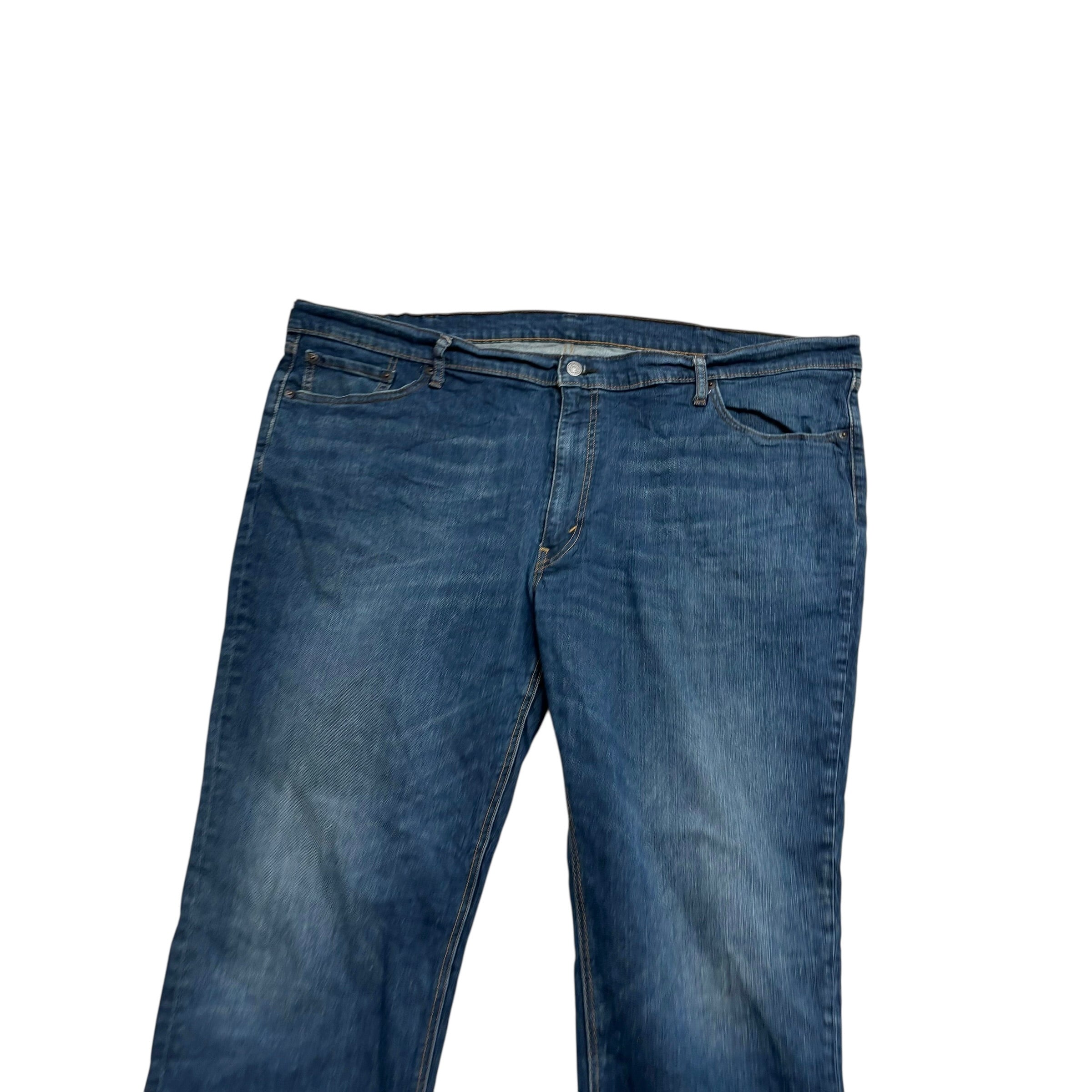 Levis 541 Jeans W50 L30 Mens Dark Blue Athletic Tapered Fit Stretch Denim (E)