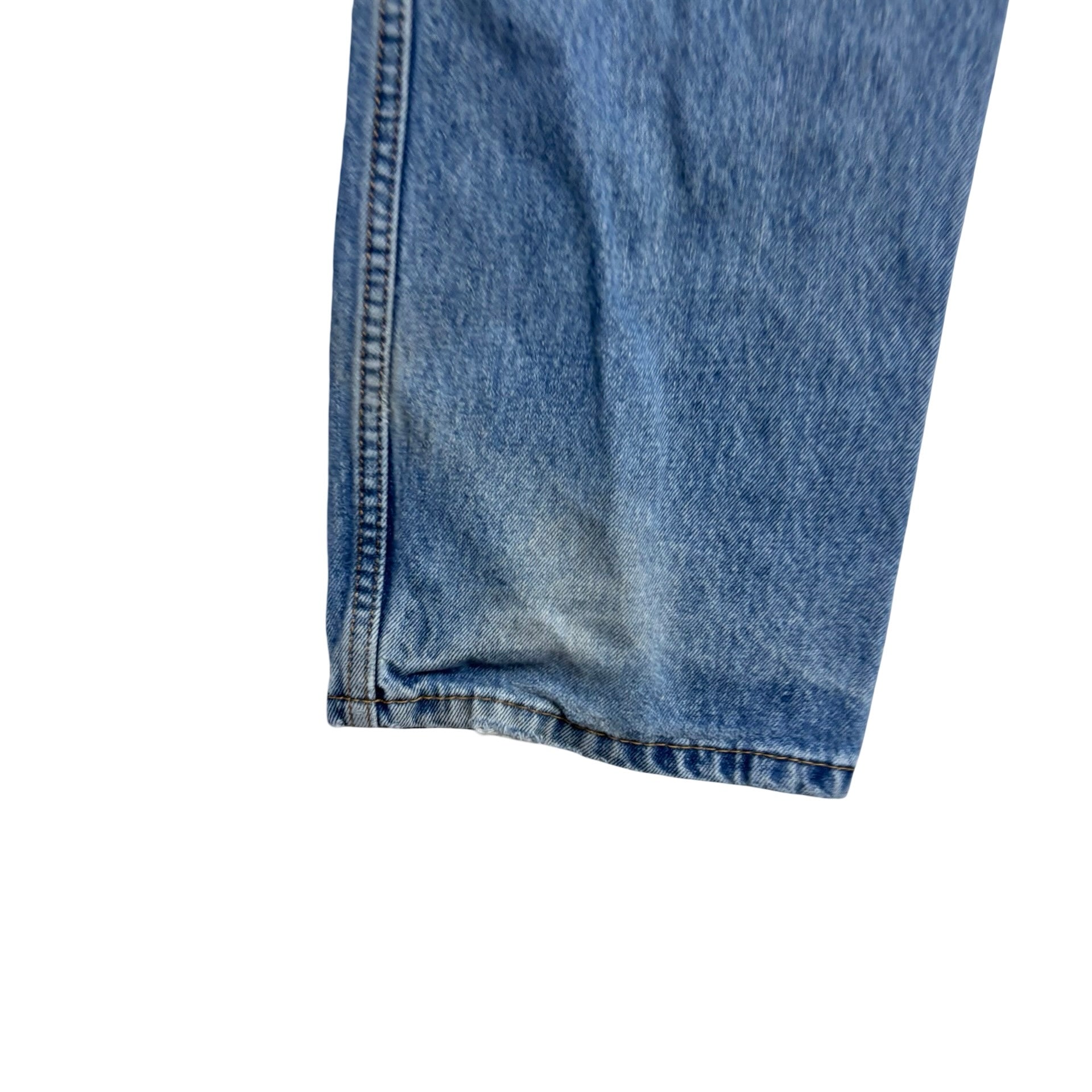 Levis 505 Jeans W36 L34 Mens Light Blue Regular Straight Fit Denim (F)