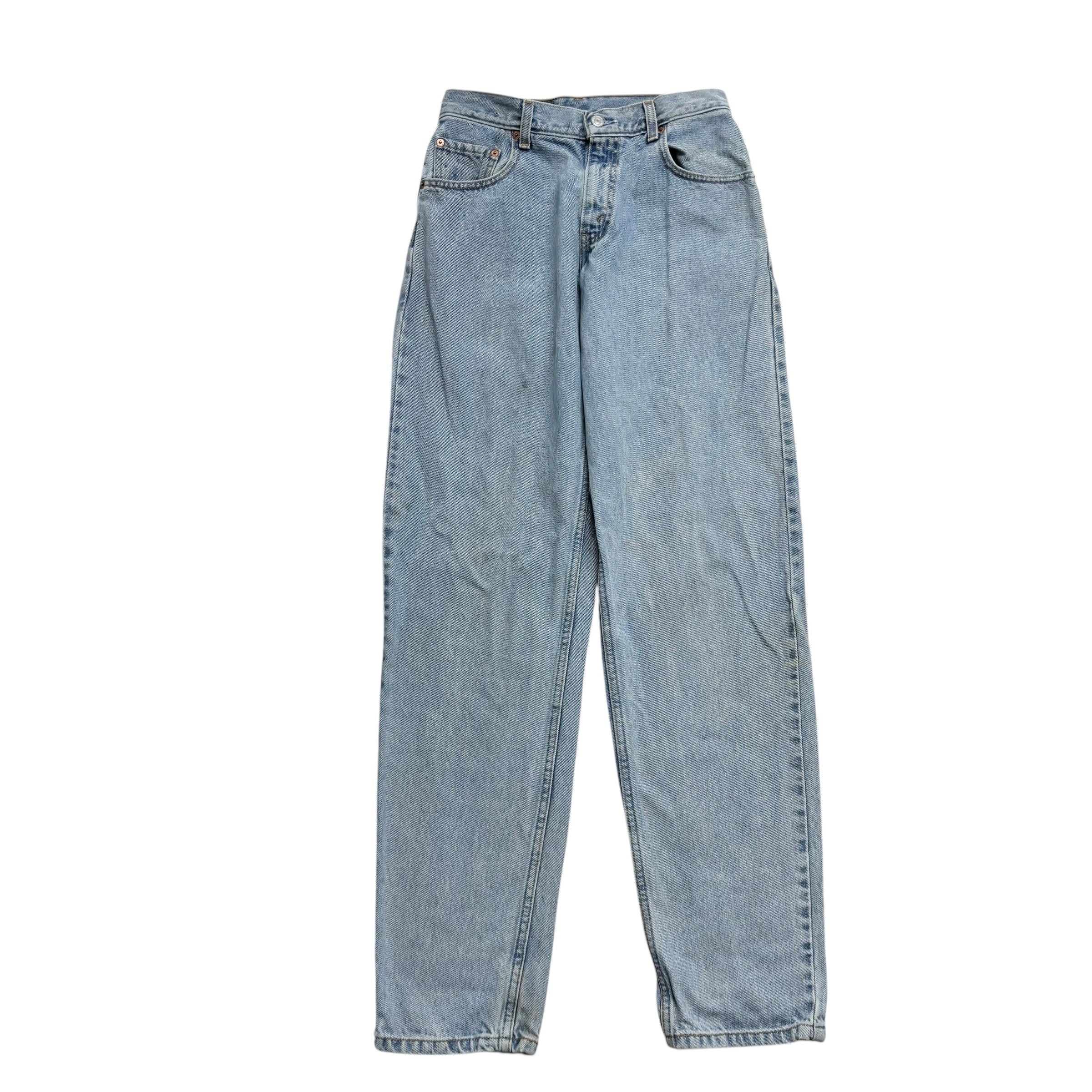 Levis 560 Jeans W29 L34 Mens Light Blue Relaxed Tapered Vintage Denim (F)