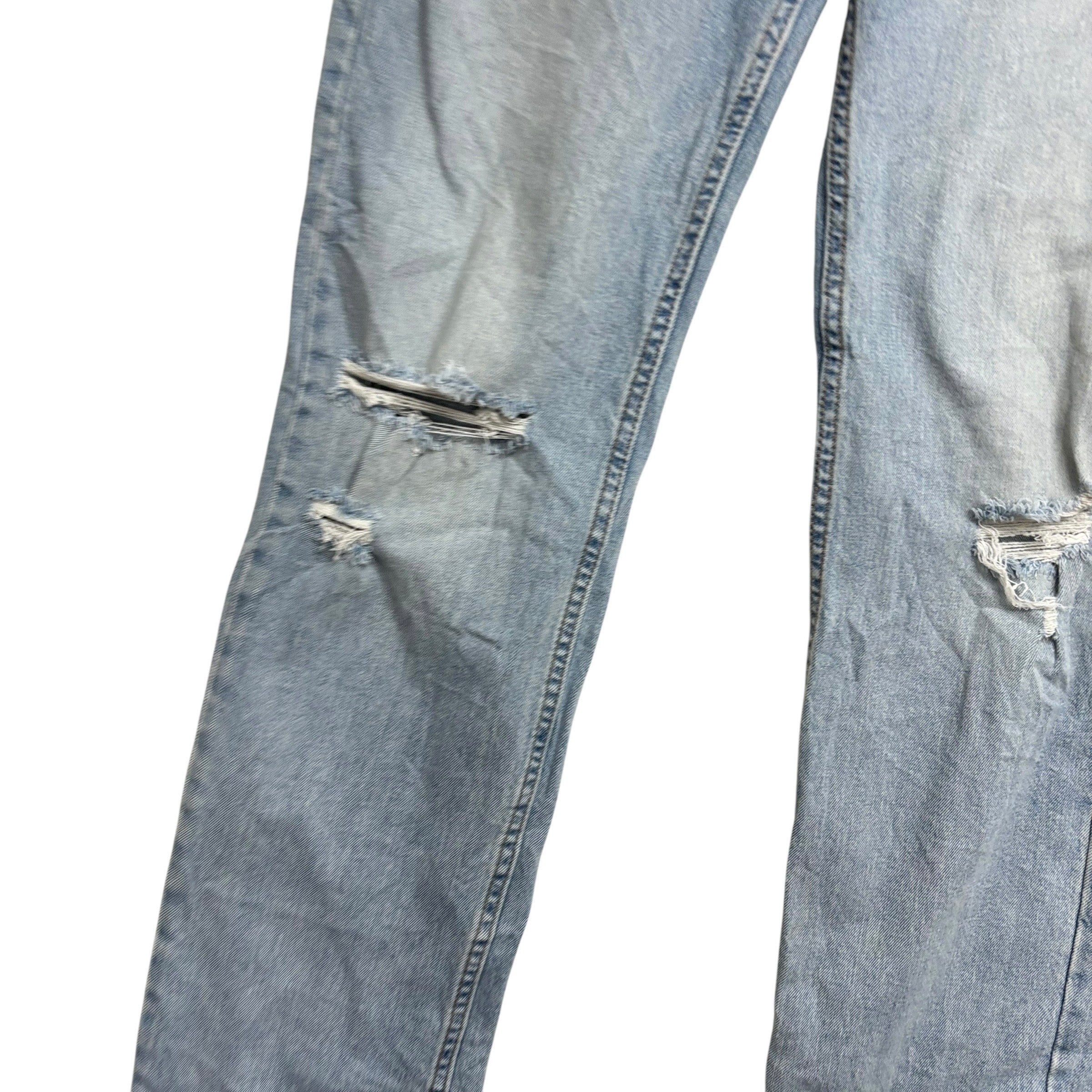 Levis 511 Distressed Jeans W38 L34 Mens Light Blue Slim Fit Stretch Denim