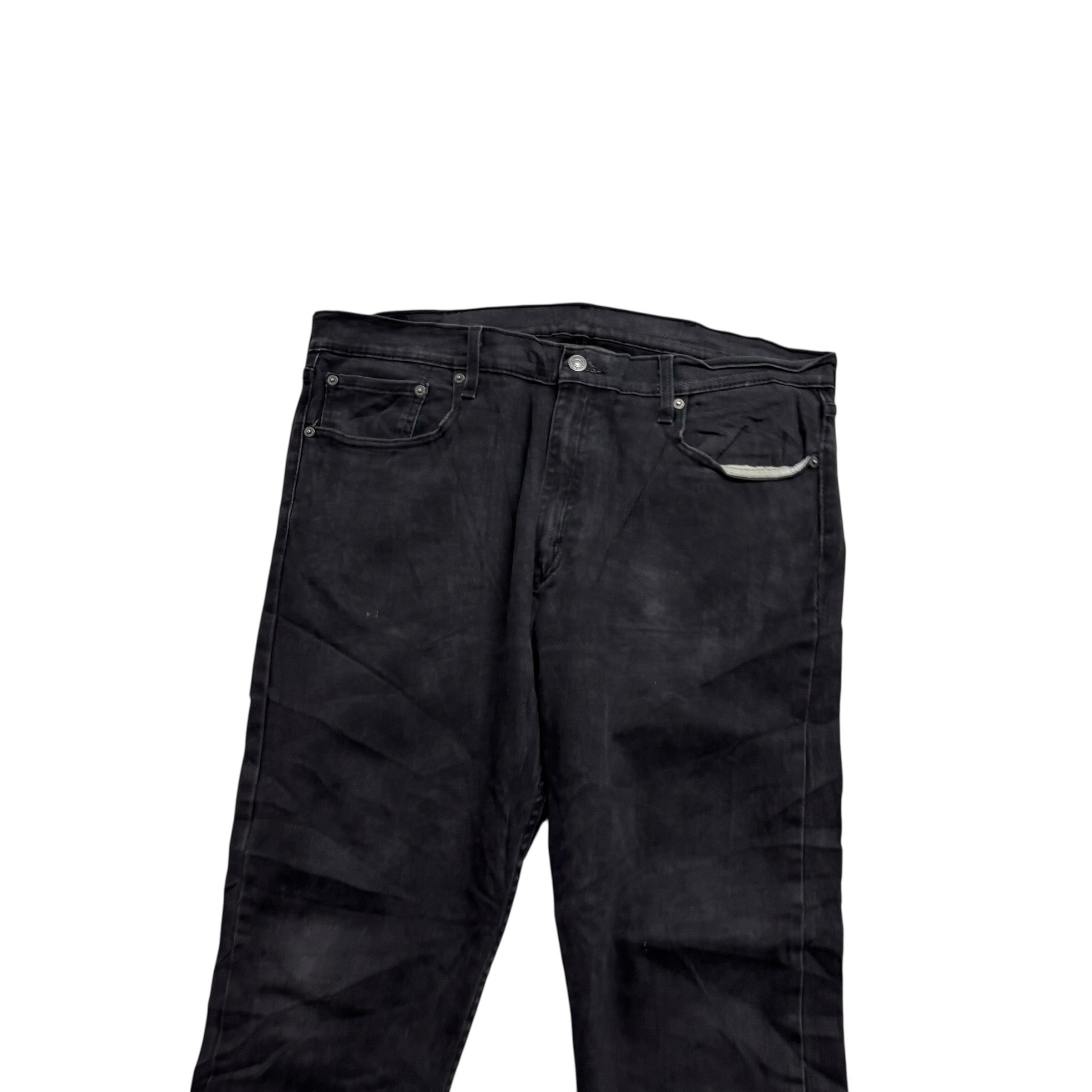 Levis 512 Jeans W38 L32 Mens Black Slim Tapered Fit Stretch Denim