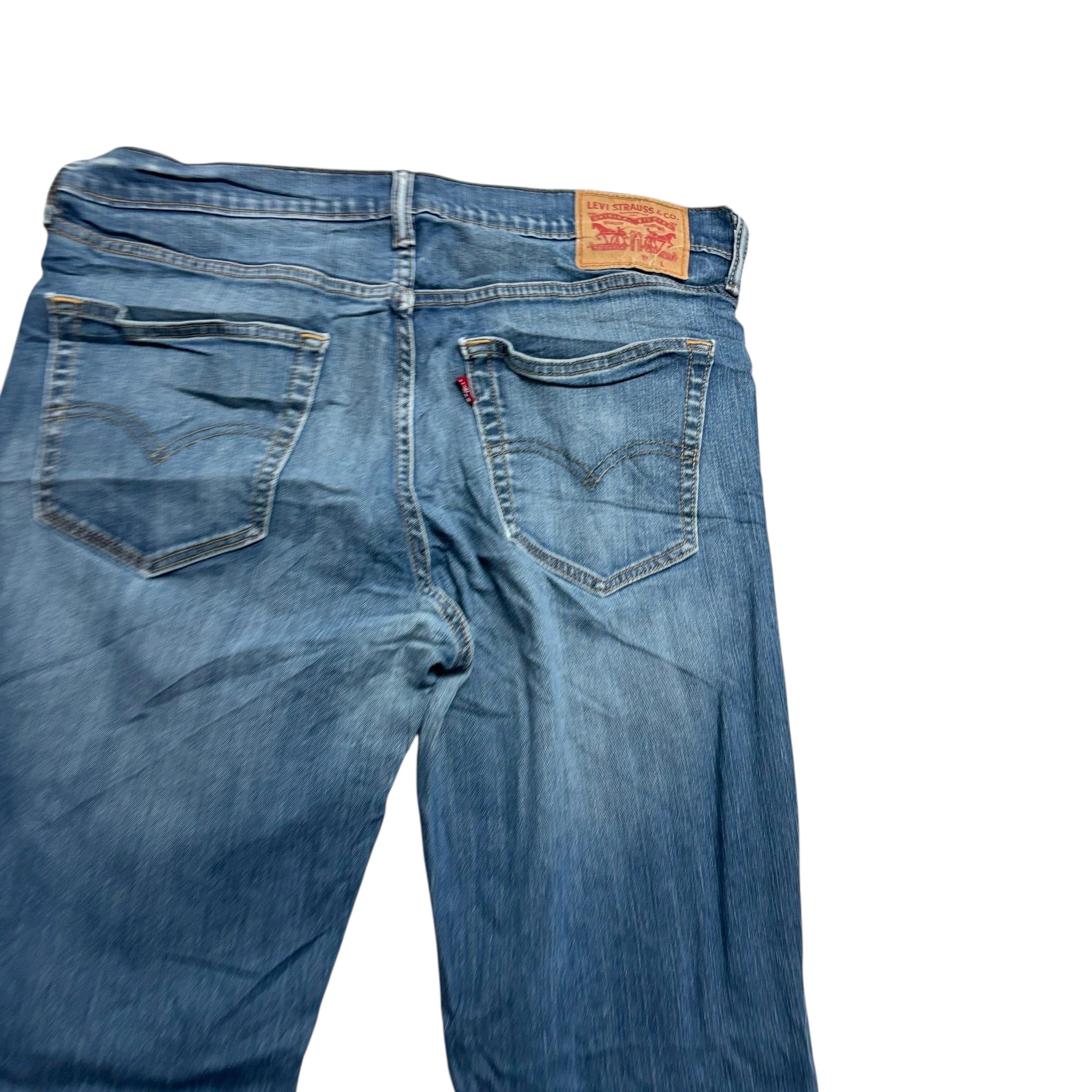 Levis 541 Jeans W33 L33 Mens Blue Athletic Tapered Fit Stretch Denim (F)
