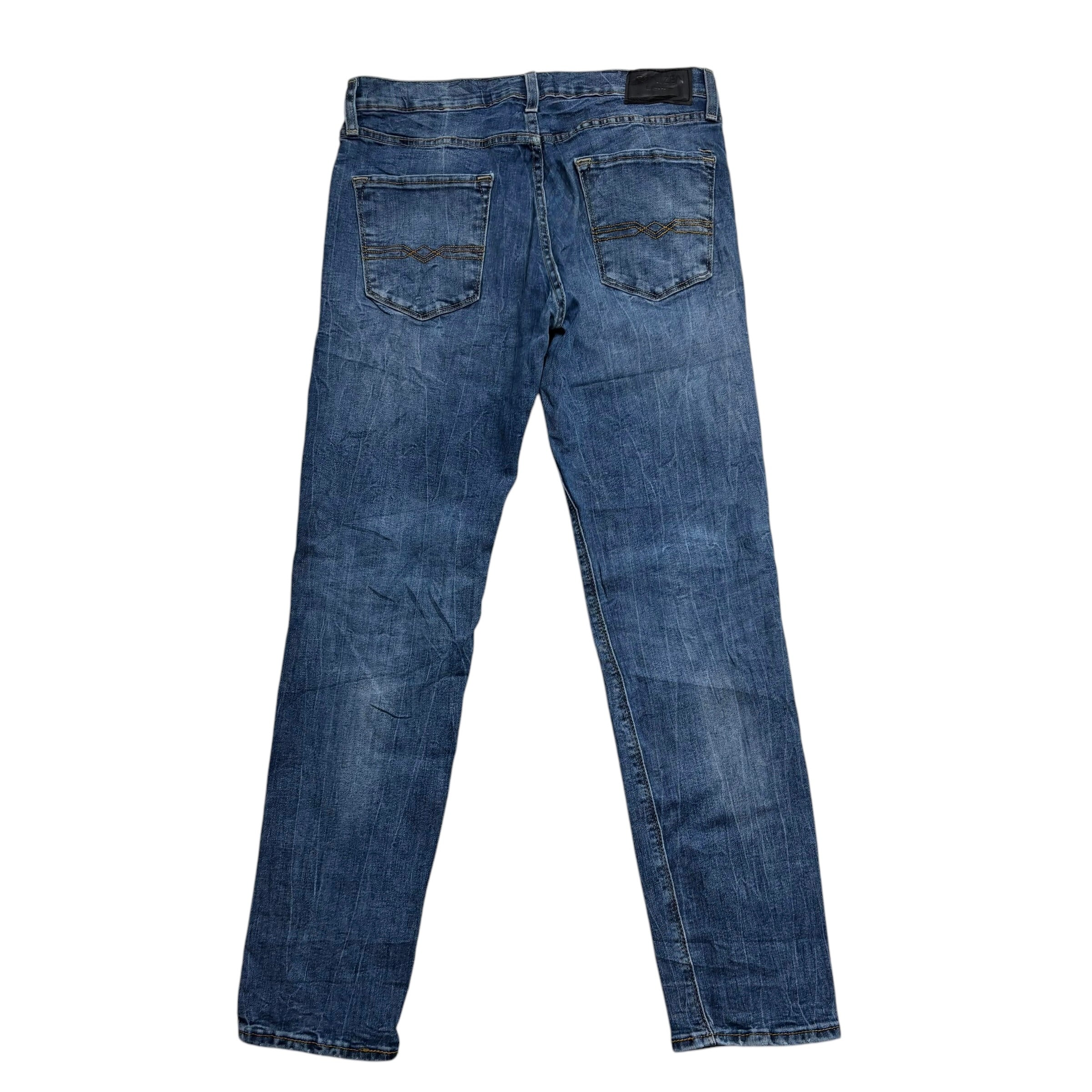 Levis 216 Denizen Jeans W33 L32 Mens Mid Blue Skinny Fit Stretch Denim (E)