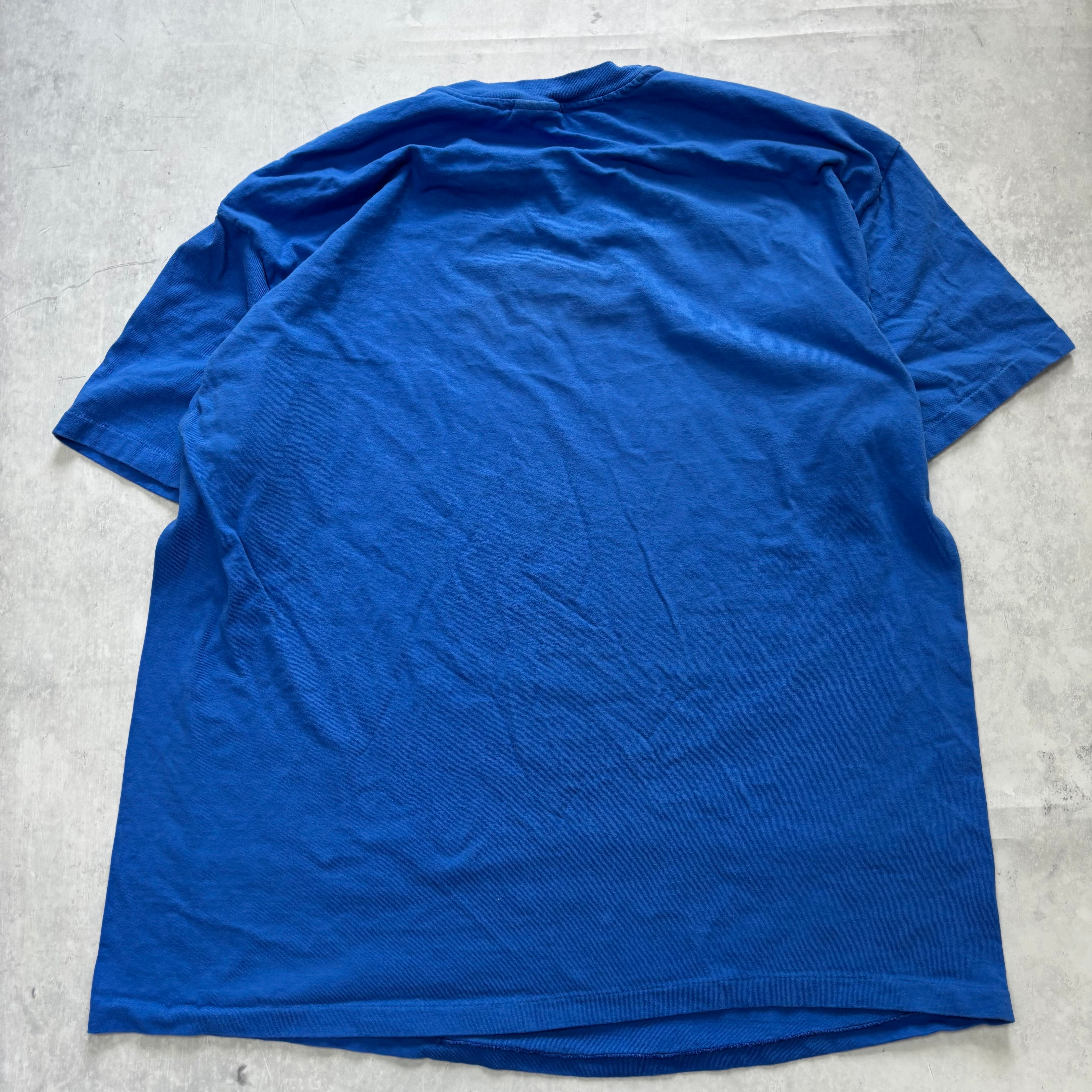 Vintage T Shirt Mens XXL Blue Single Stitch Graphic Print 90s Beefy-T