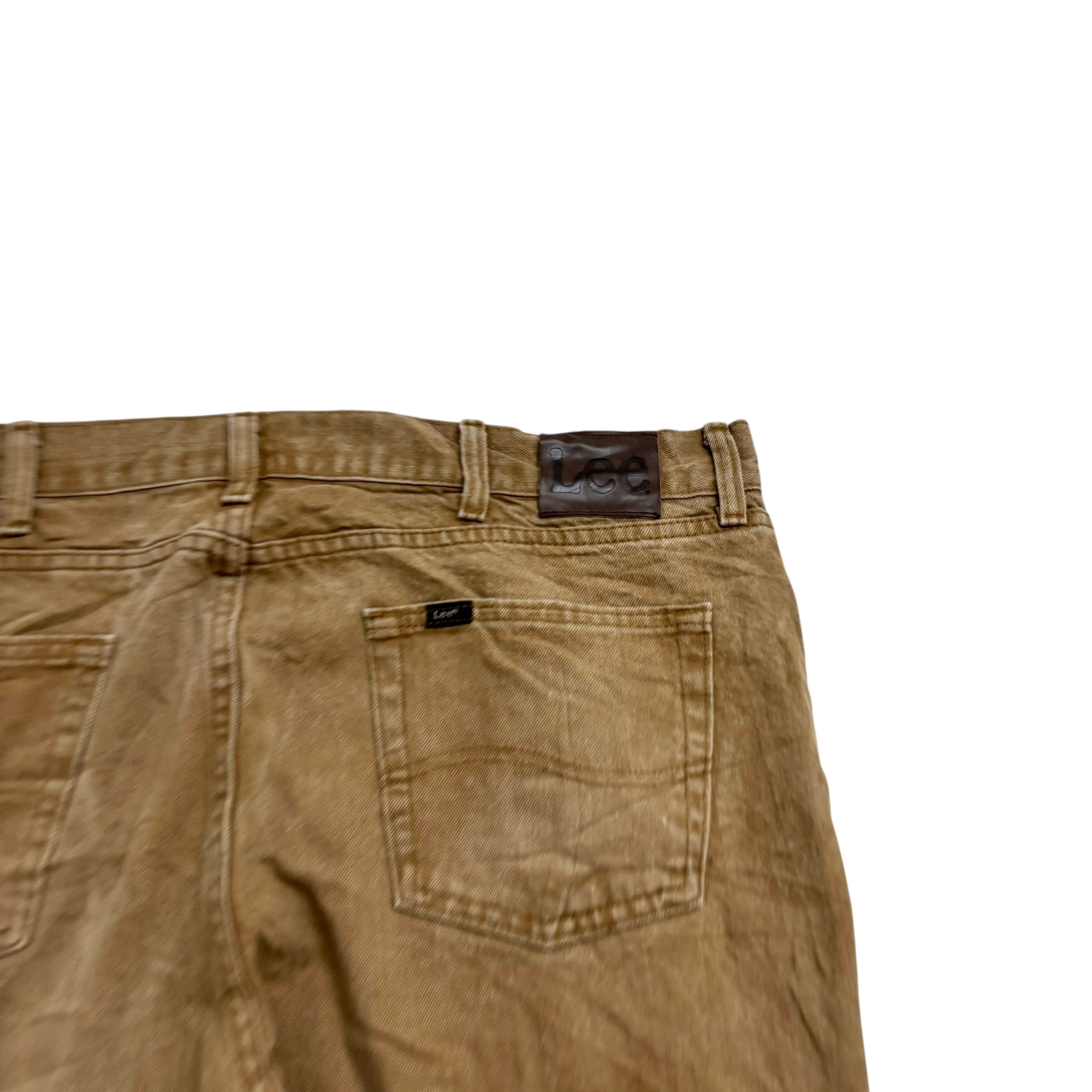 Wrangler Jeans W40 L30 Mens Tan Regular Straight Fit Vintage Denim (E)