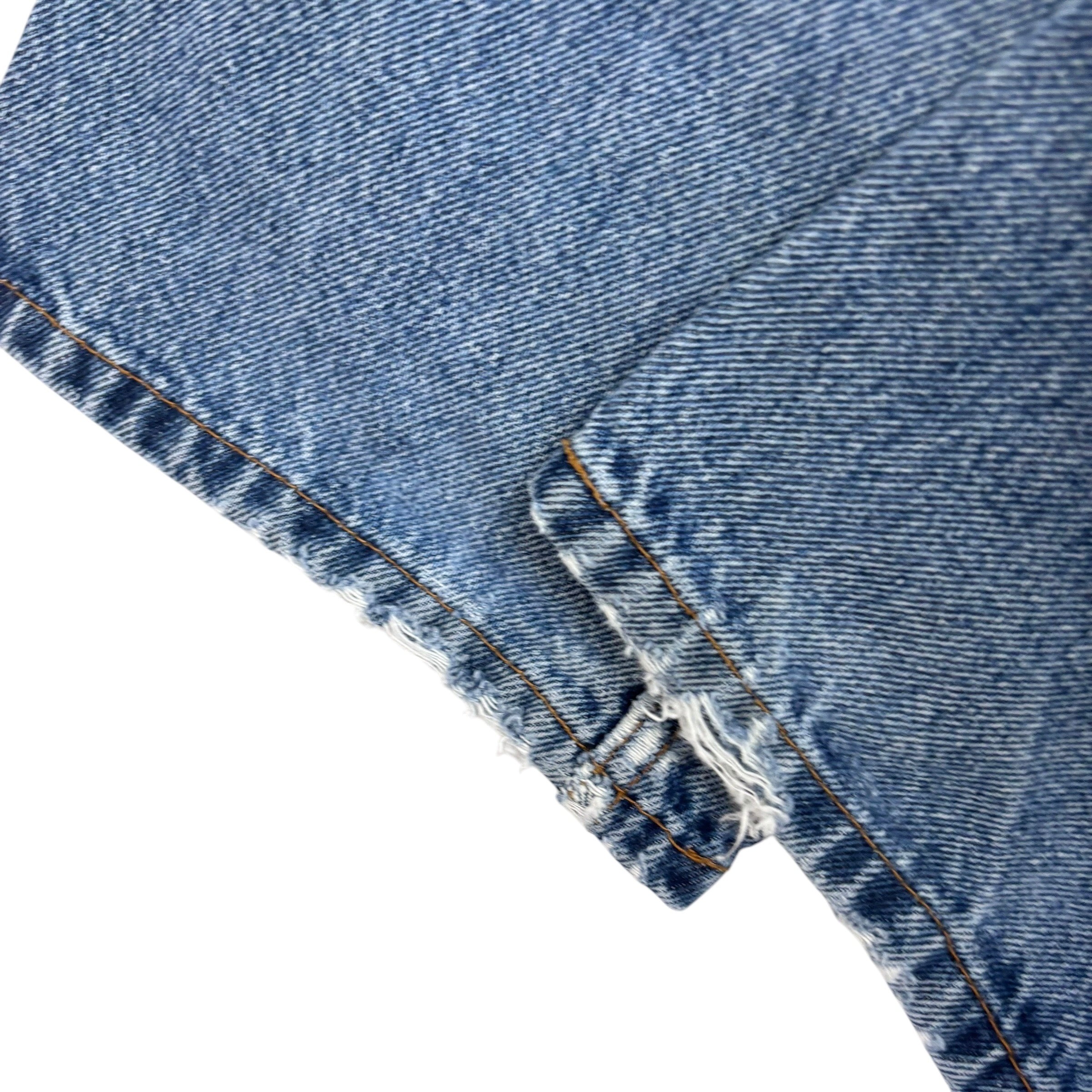 Levis Signature Jeans W34 L34 Mens Mid Blue Relaxed Straight Fit Vintage Denim