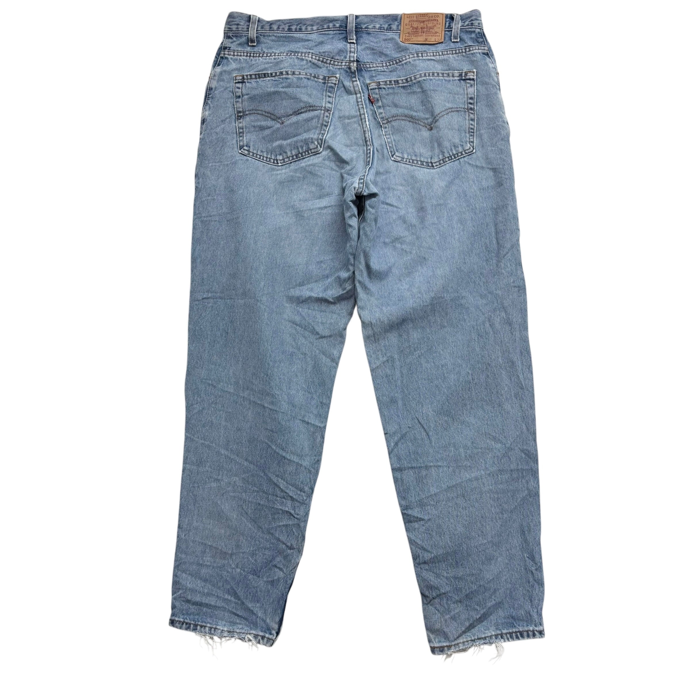 Levis 560 Jeans W38 L30 Mens Light Blue Baggy Relaxed Comfort Vintage Denim (F)