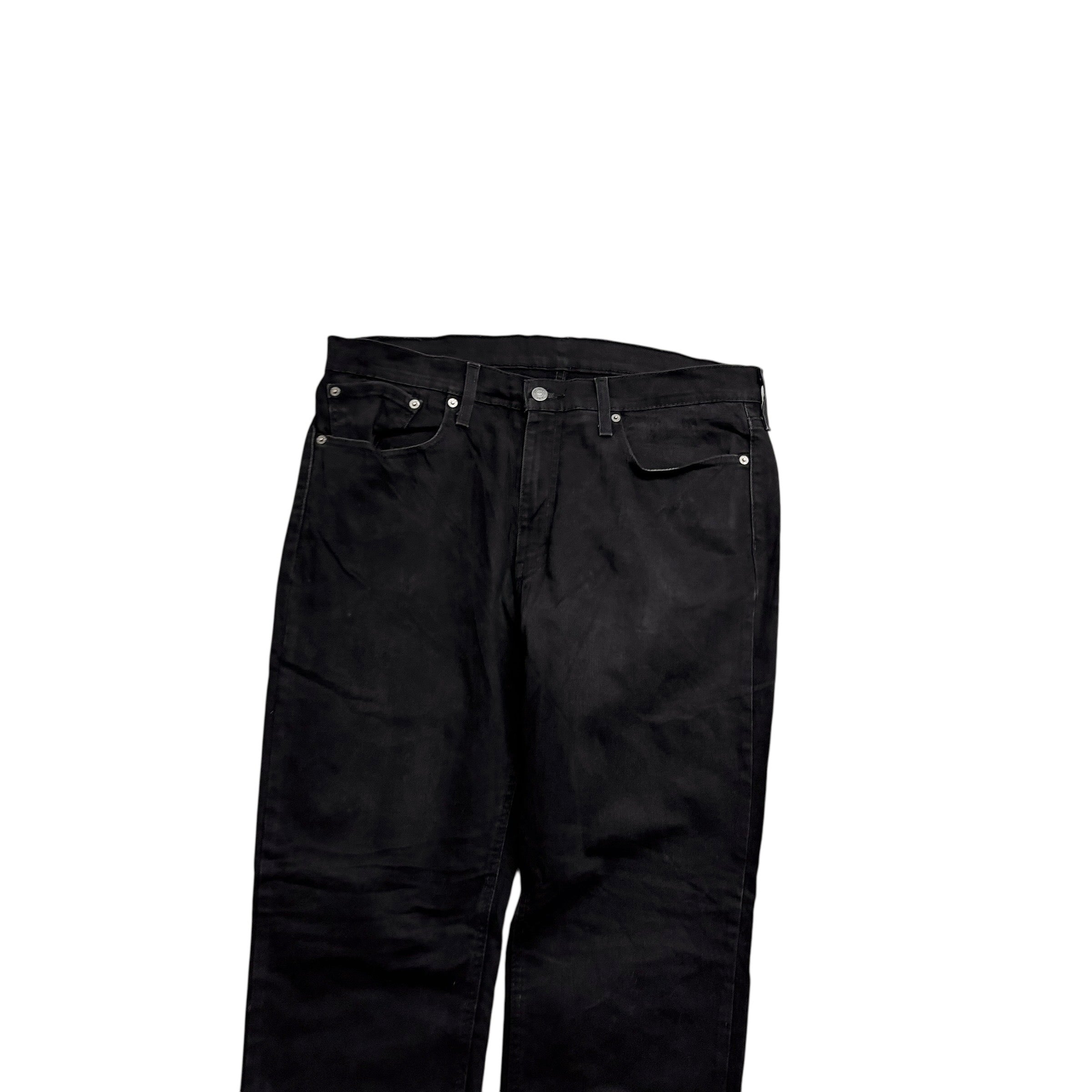 Levis 531 Jeans W36 L30 Mens Black Athletic Slim Fit Stretch Denim (E)