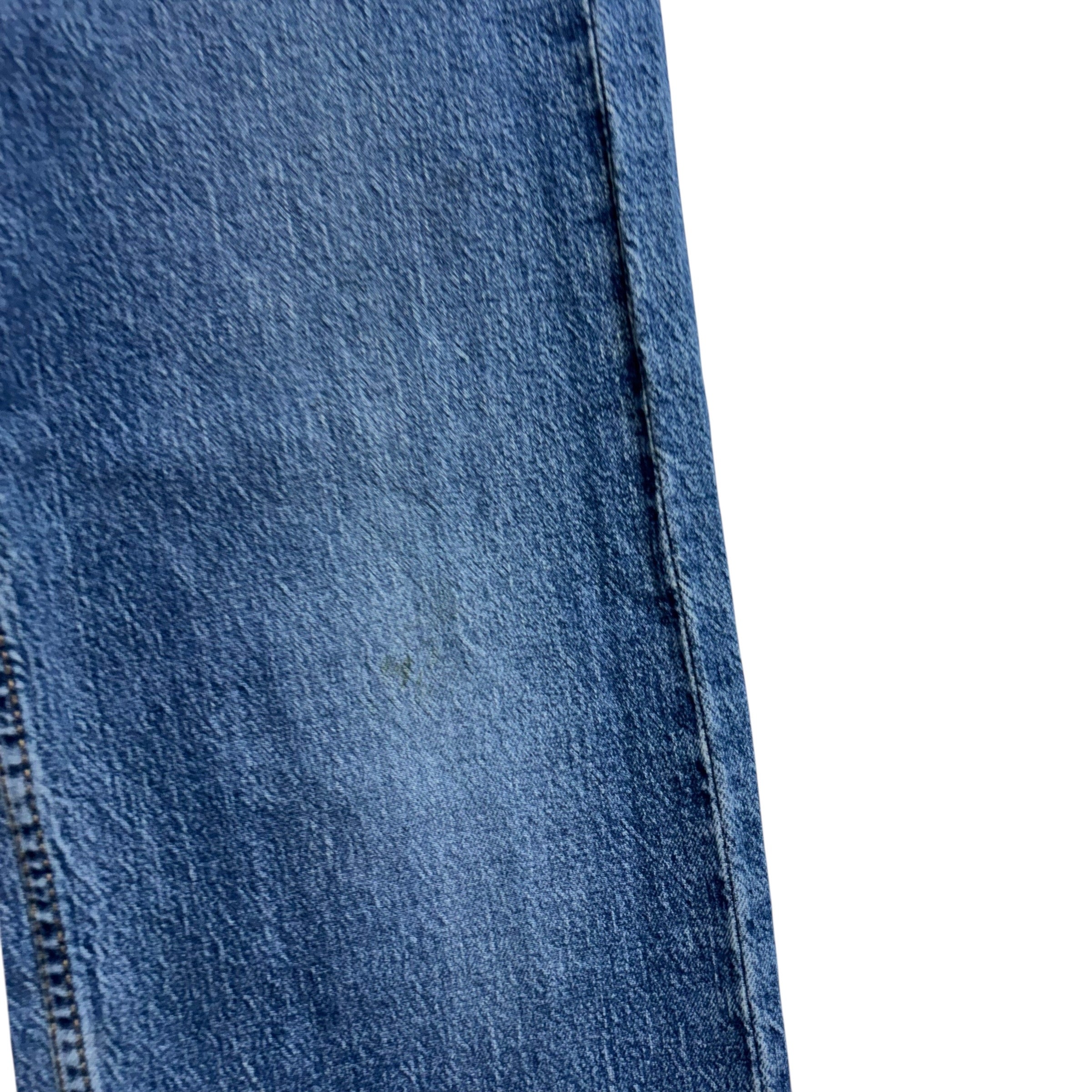 Levis 505 Jeans W32 L34 Mens Mid Blue Regular Straight Fit Stretch Denim