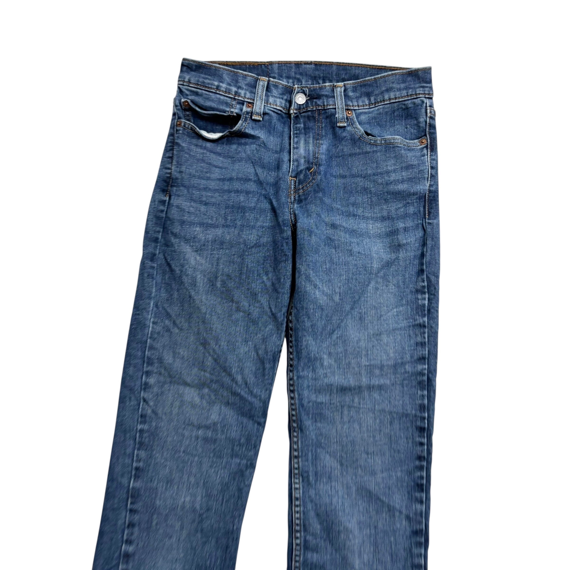 Levis 511 Jeans W28 L32 Mens Mid Blue Slim Fit Stretch Denim (E)