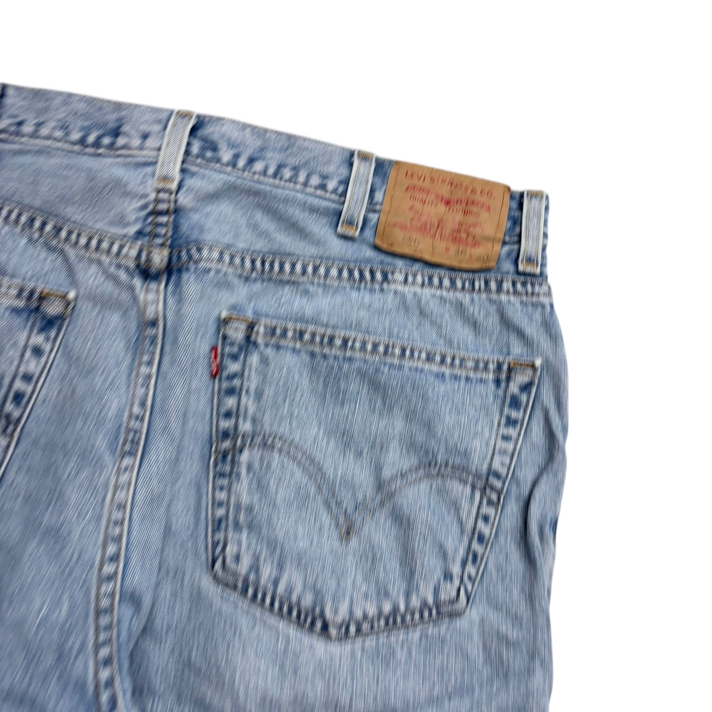 Levis 550 Jeans W36 L30 Mens Light Blue Baggy Relaxed Straight Fit Vintage Denim