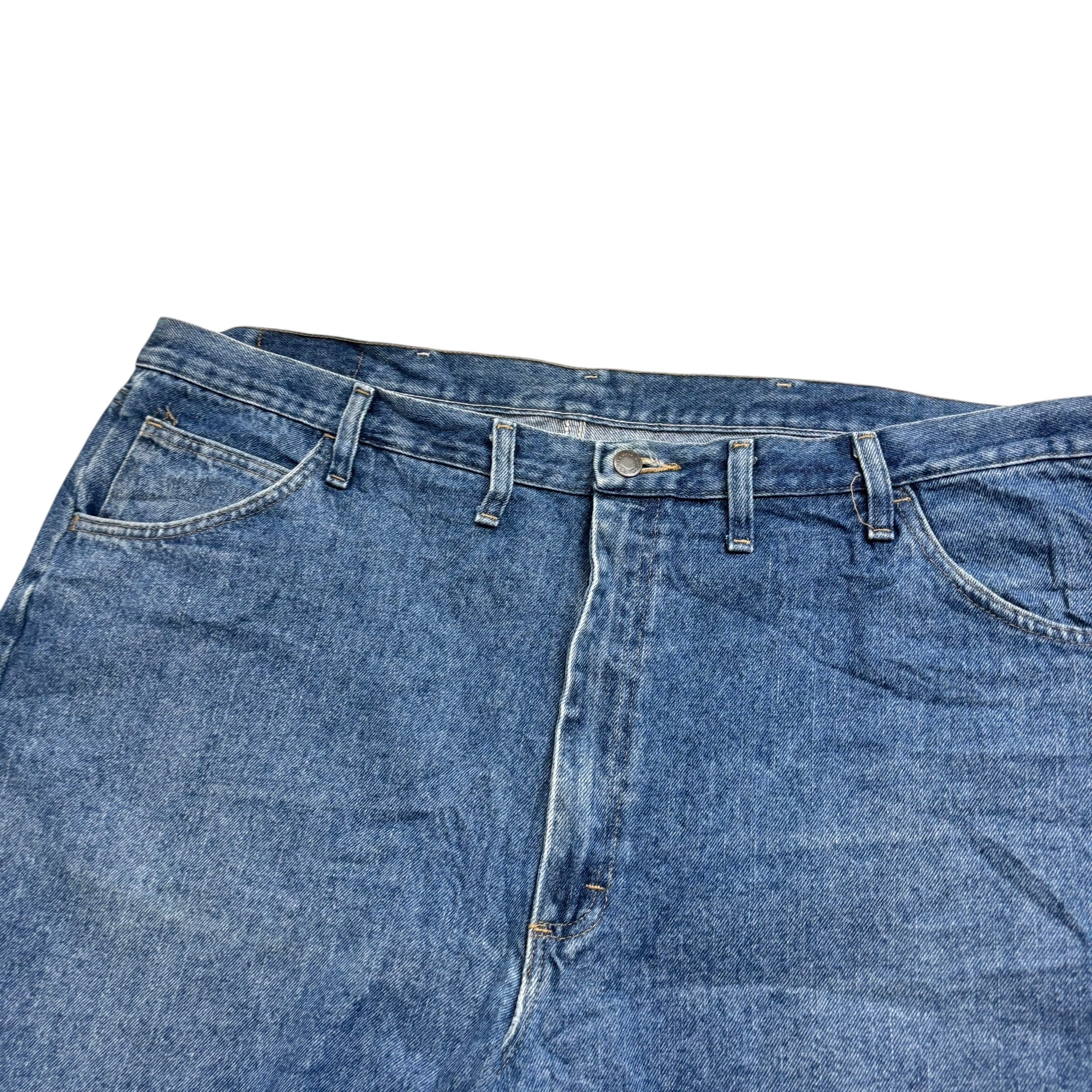 Wrangler Baggy Jorts W44 Mens Denim Shorts Mid Blue Relaxed Fit (E)