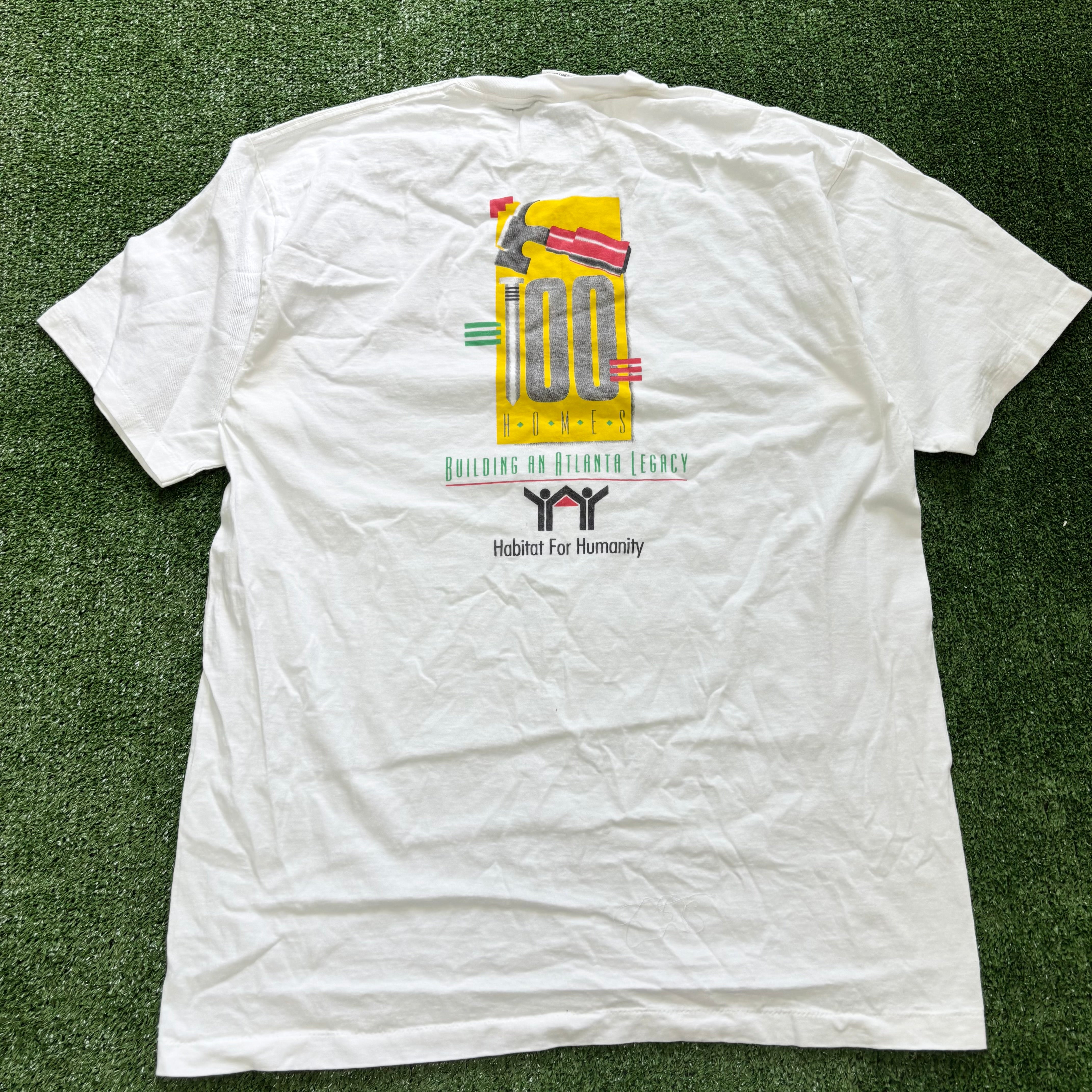 Vintage T Shirt Mens XL White Single Stitch Graphic Print 90s USA (E)