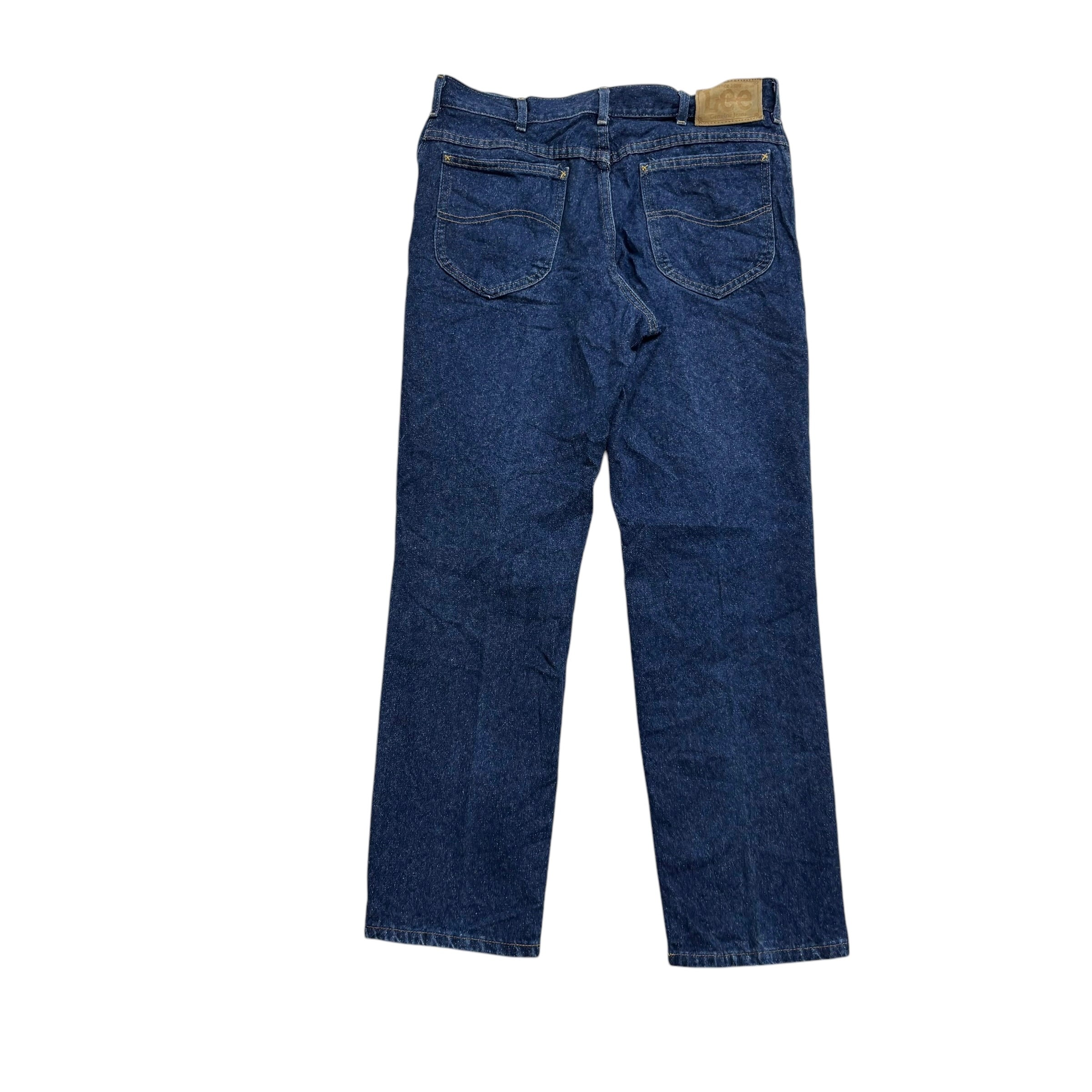 Lee Jeans W34 L30 Mens Dark Blue Regular Straight Fit Made In USA Vintage (E)