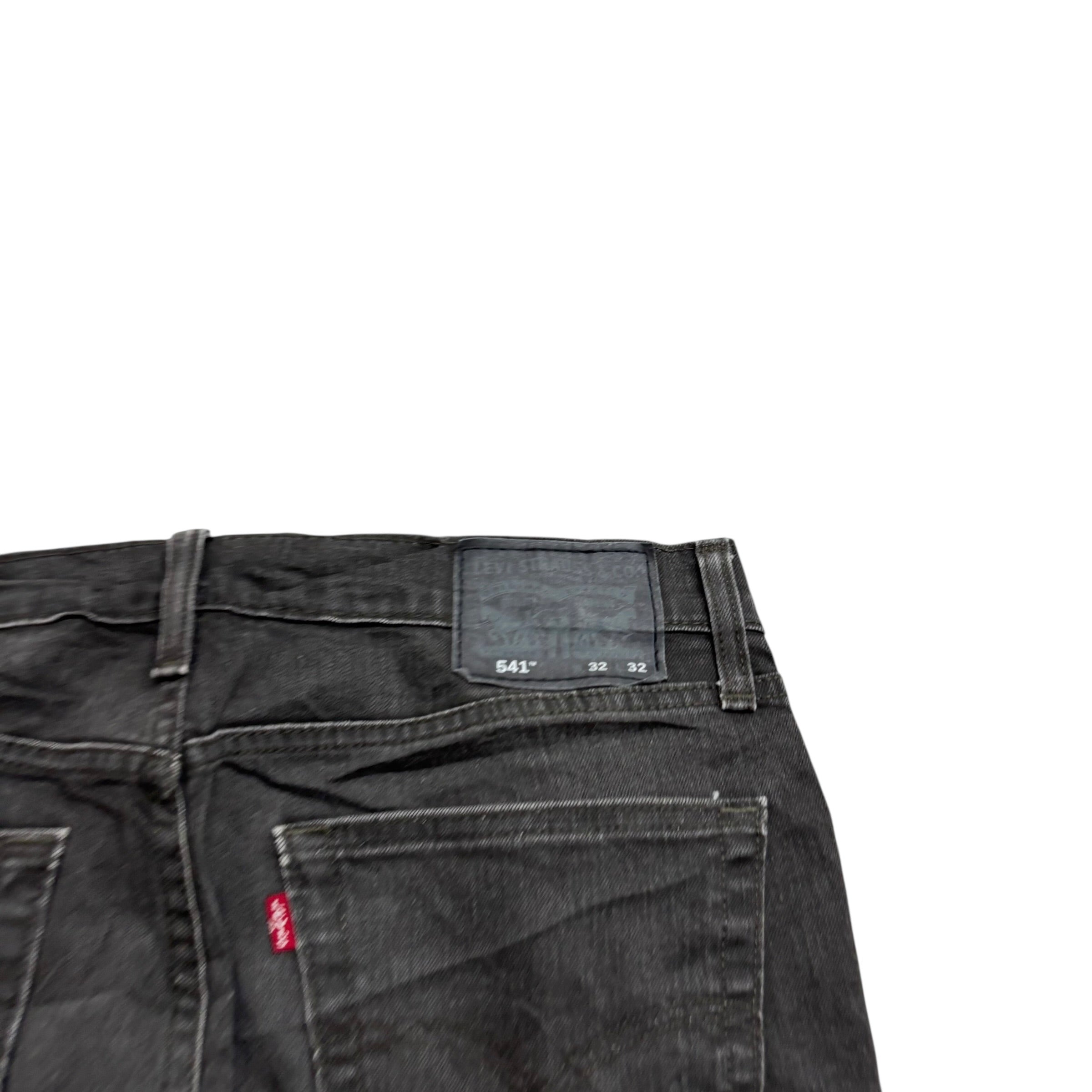 Levis 541 Jeans W32 L31 Mens Brown Athletic Tapered Fit Stretch Denim