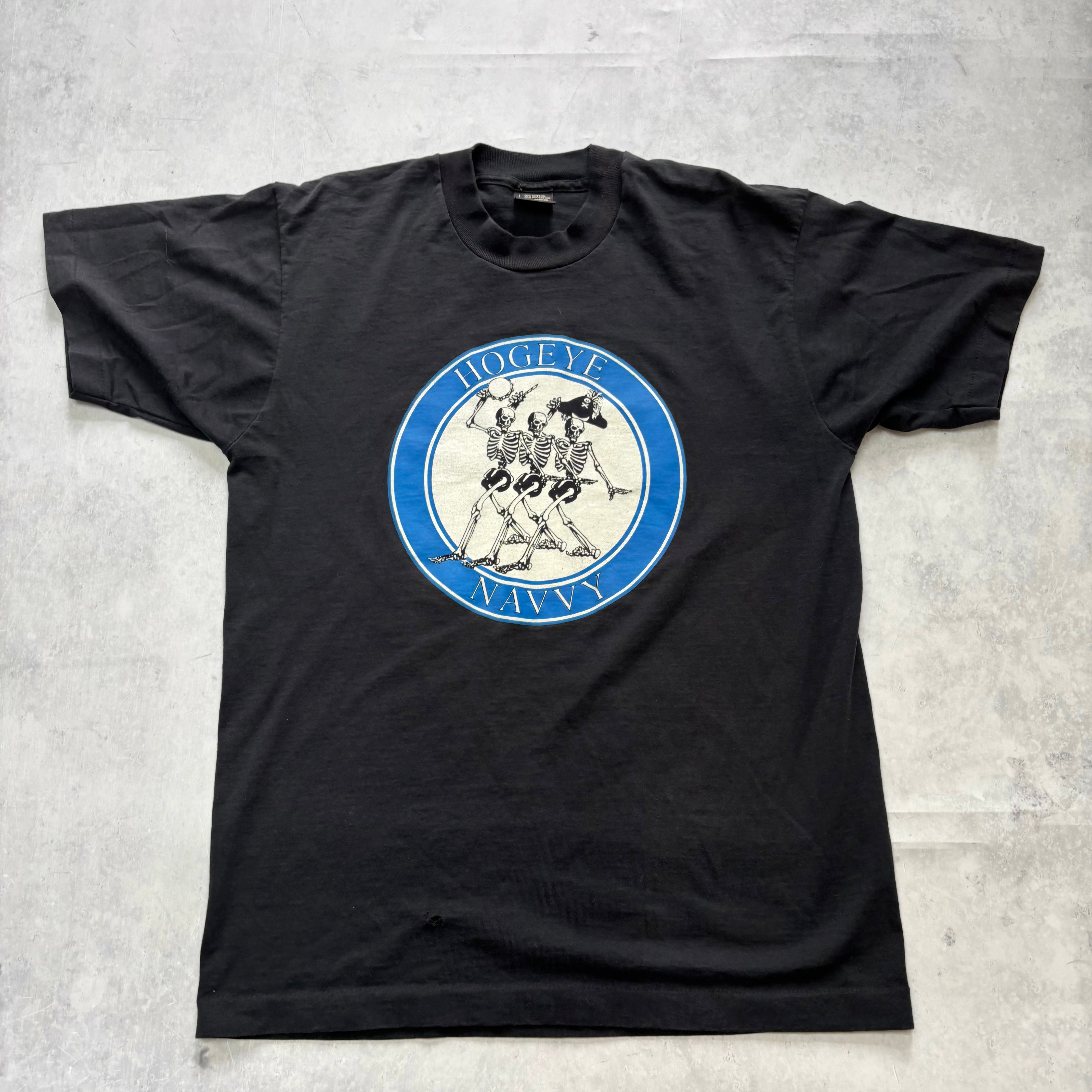 Vintage T Shirt Mens Medium Black Single Stitch Graphic Print 90s USA