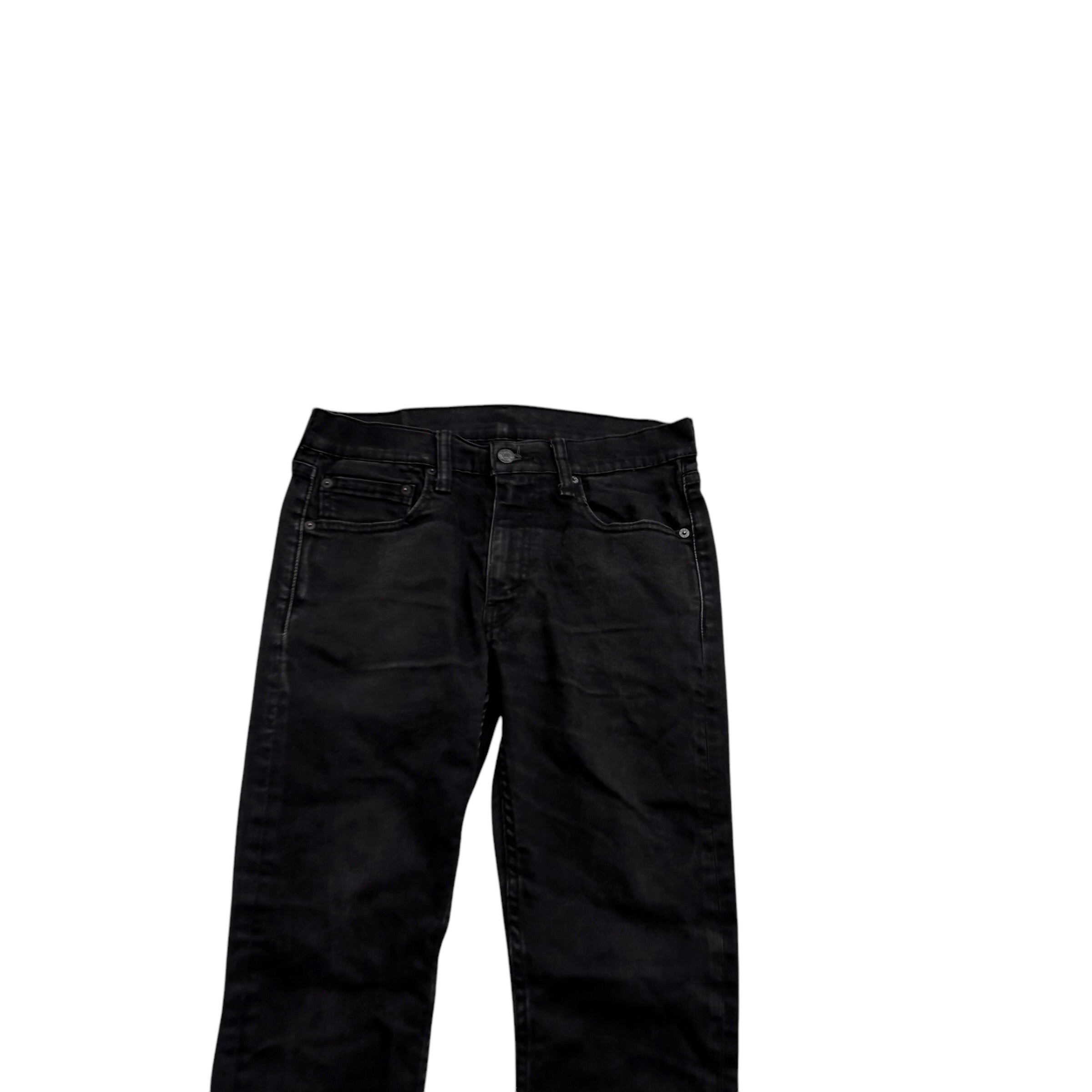Levis 519 Jeans W30 L32 Mens Black Super Skinny Stretch Denim
