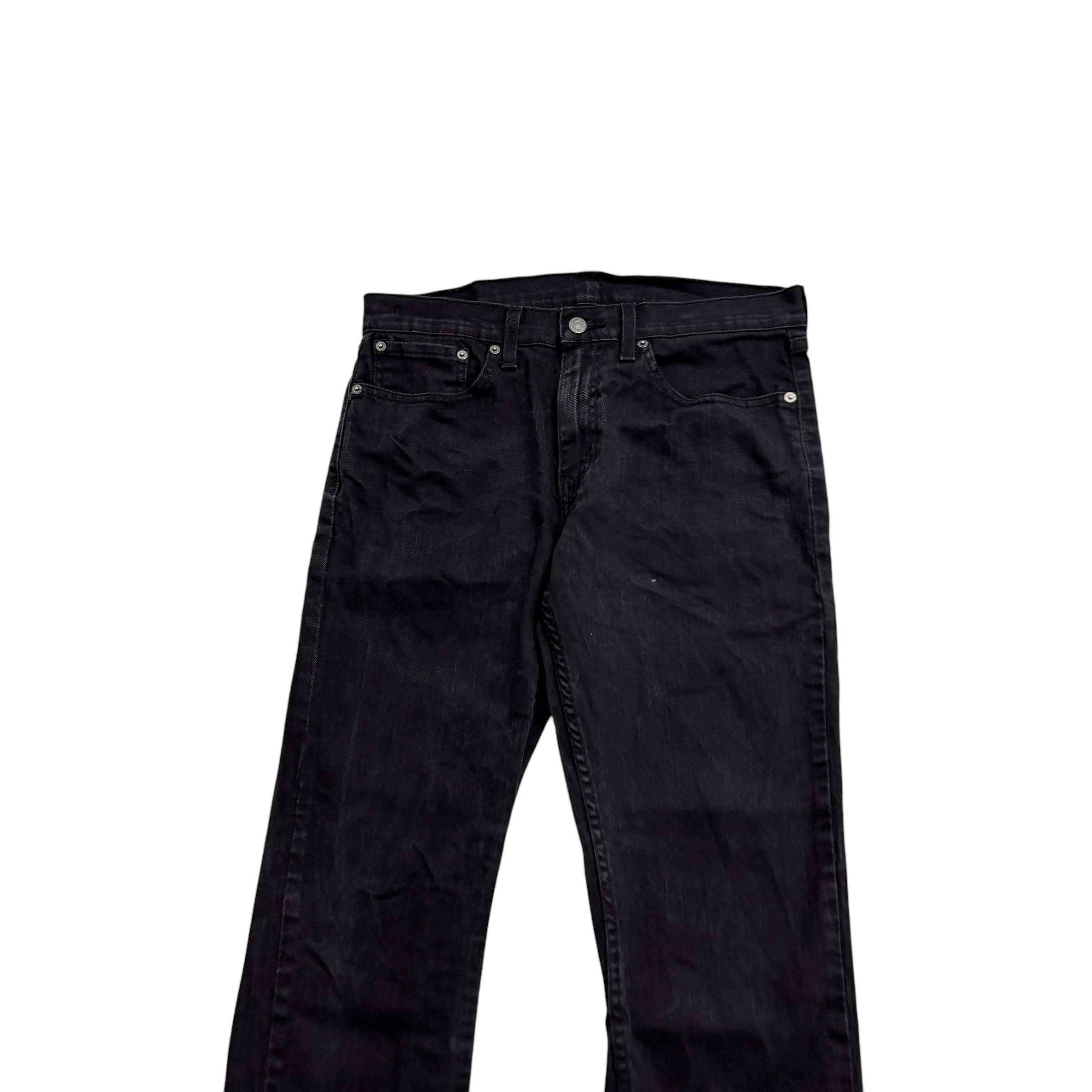 Levis 559 Jeans W31 L29 Mens Black Regular Straight Fit Stretch Denim