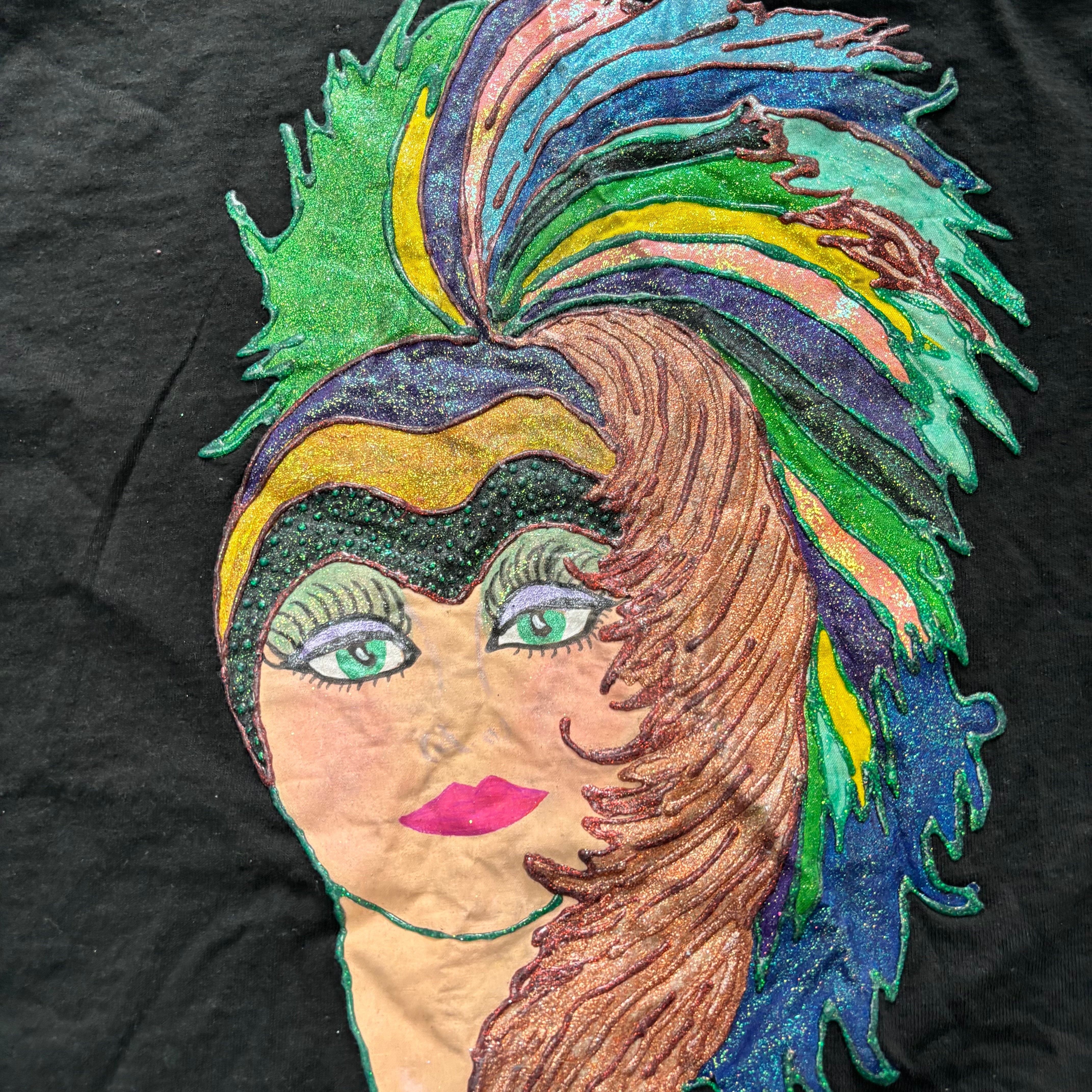 Vintage T Shirt Mens XL Black Single Stitch Graphic Print 90s USA (E)