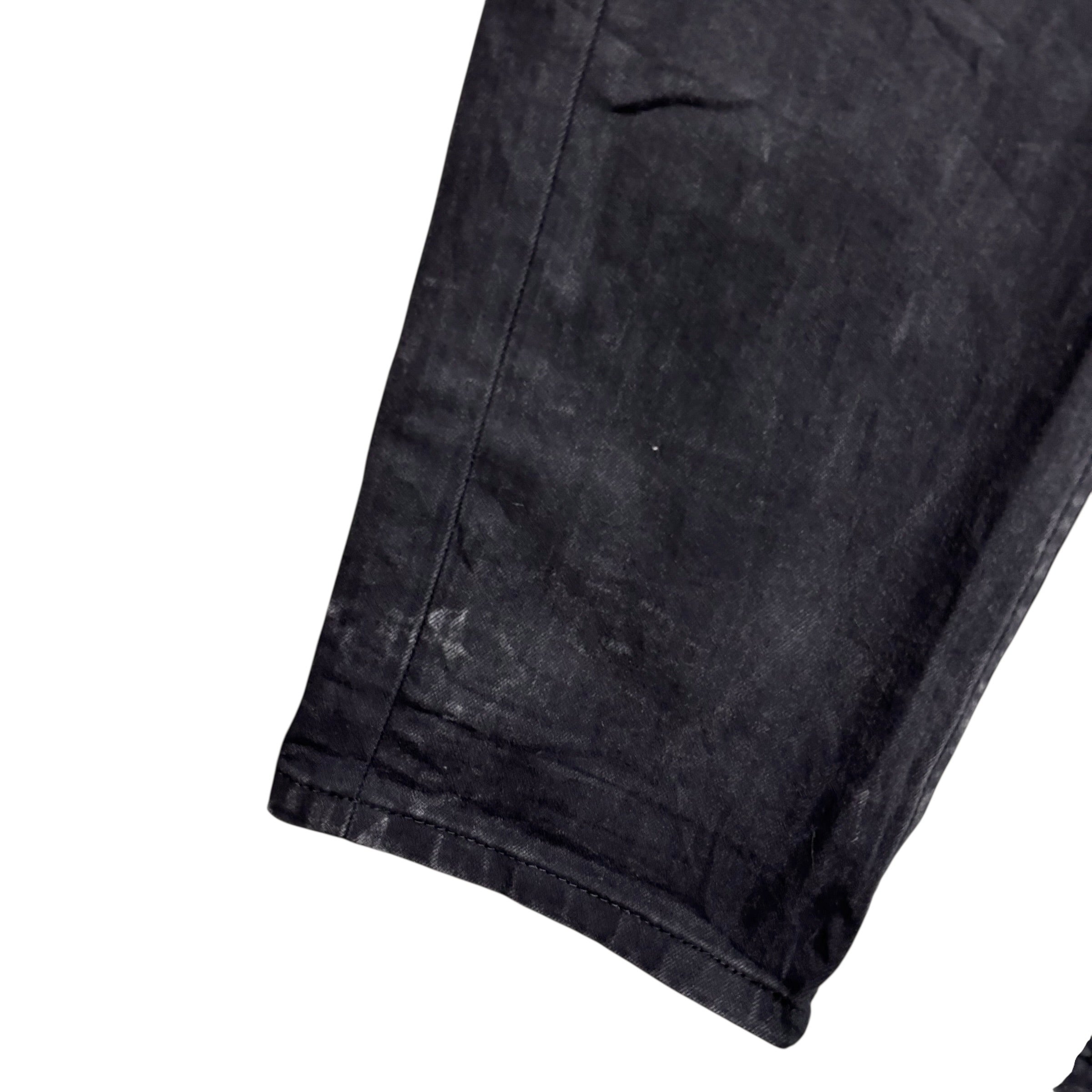 Levis 513 Jeans W34 L34 Mens Black Slim Straight Fit Stretch Denim (F)