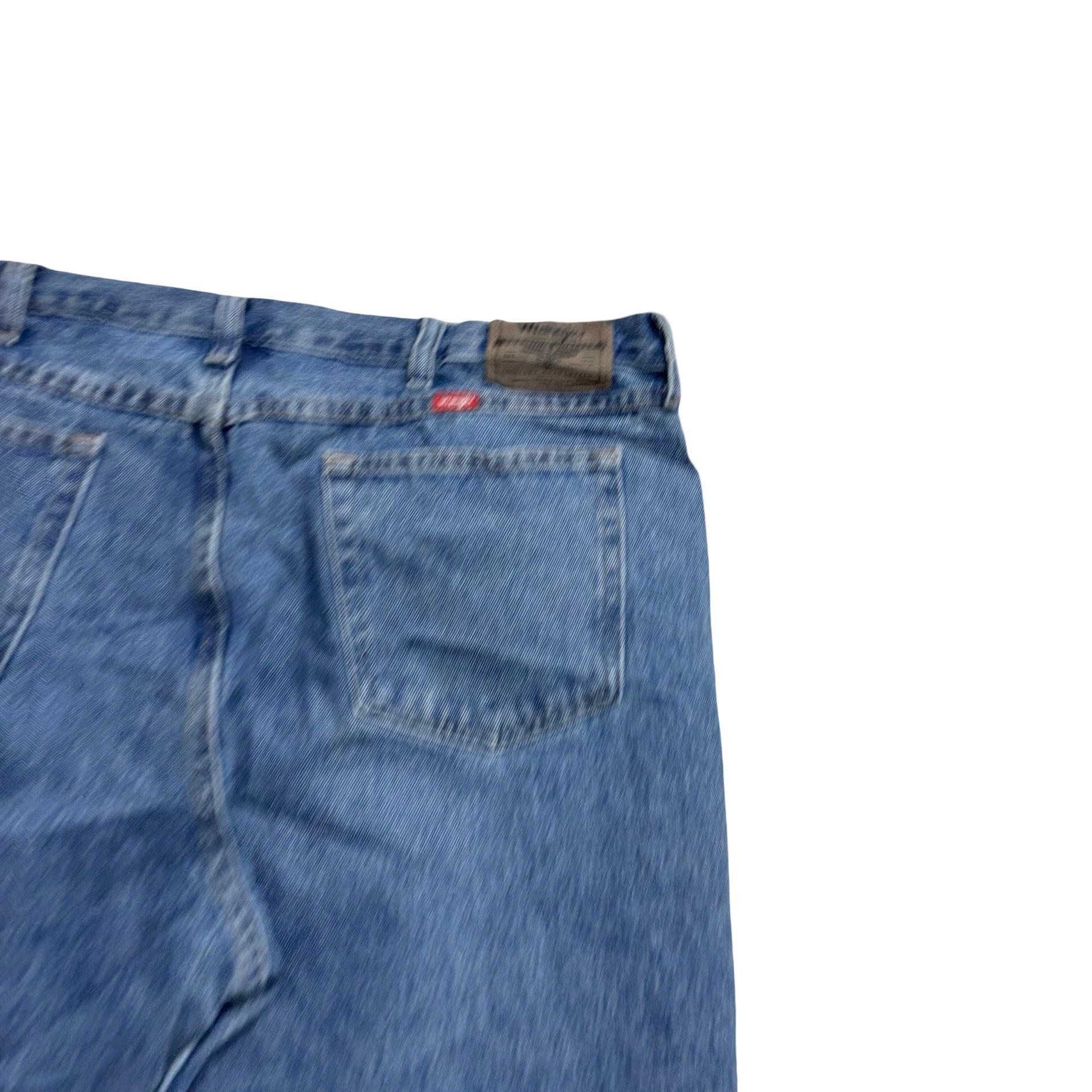 Wrangler Jeans W40 L30 Mens Light Blue Relaxed Straight Fit Denim (E)