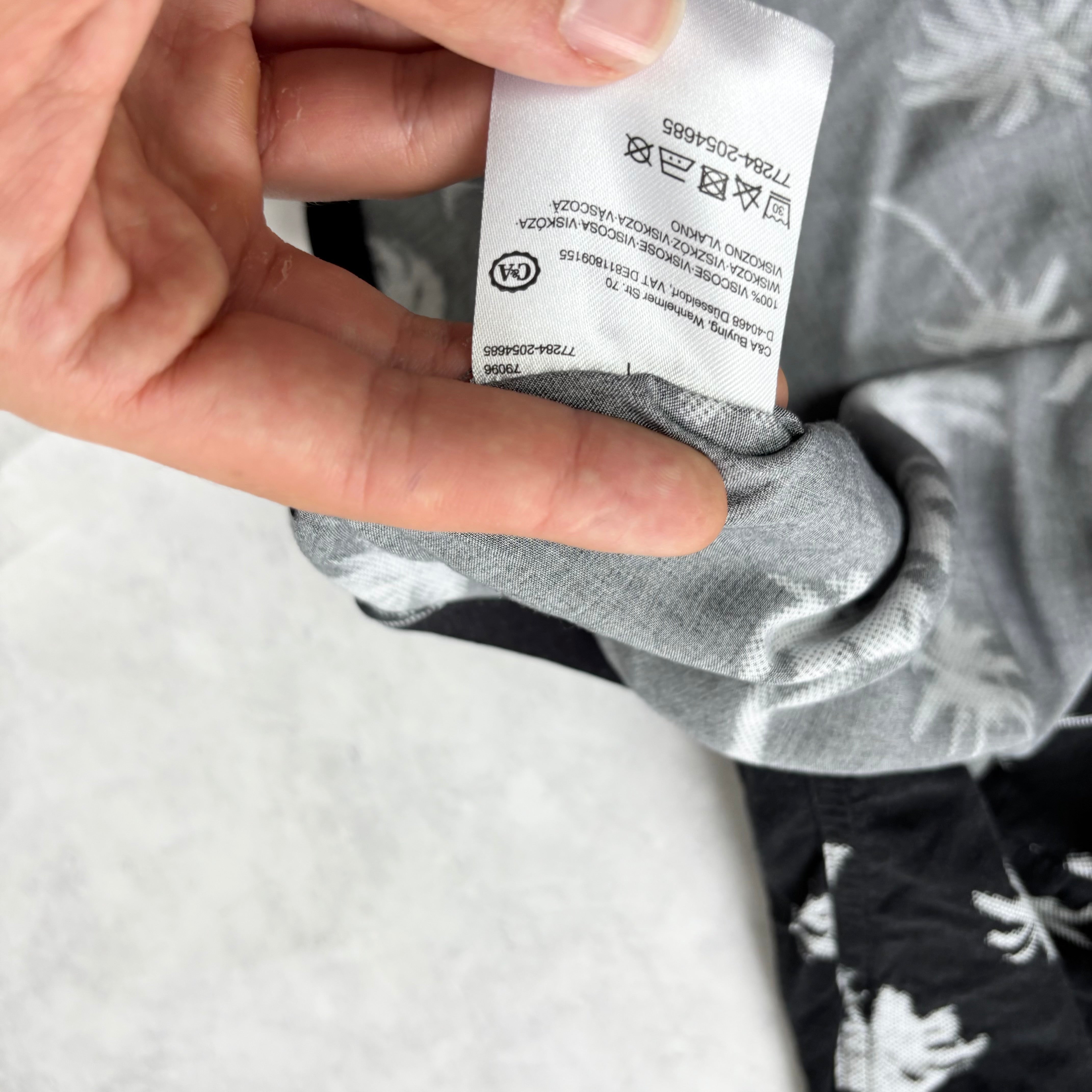 Hawaiian Shirt Mens XL Black Floral Aloha Short Sleeve Slim Fit Viscose