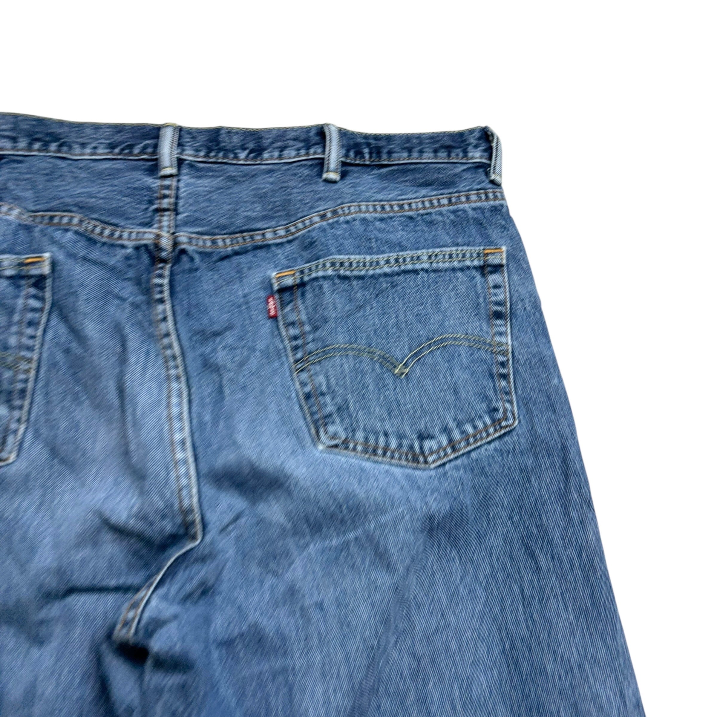 Levis 550 Jeans W42 L34 Mens Mid Blue Baggy Relaxed Straight Fit Denim