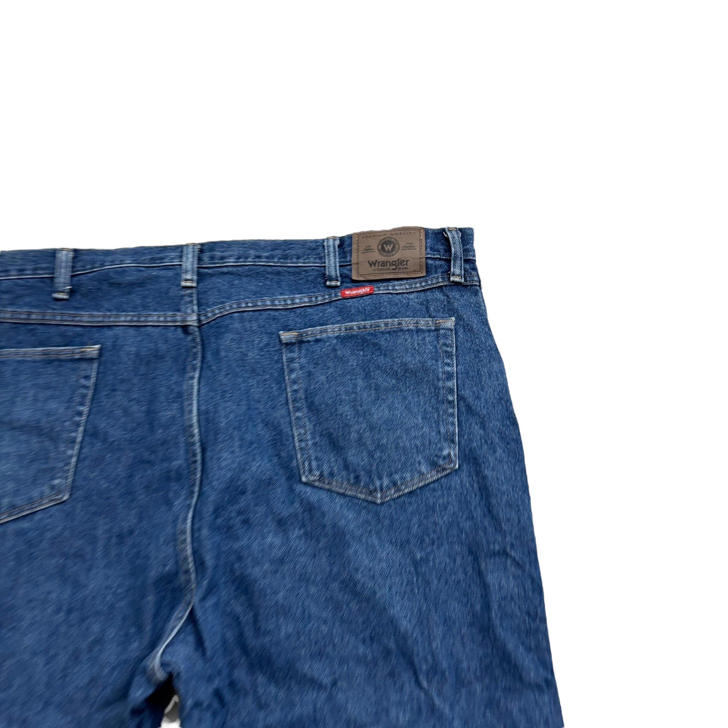 Wrangler Jeans W44 L30 Mens Mid Blue Regular Straight Fit Vintage Denim