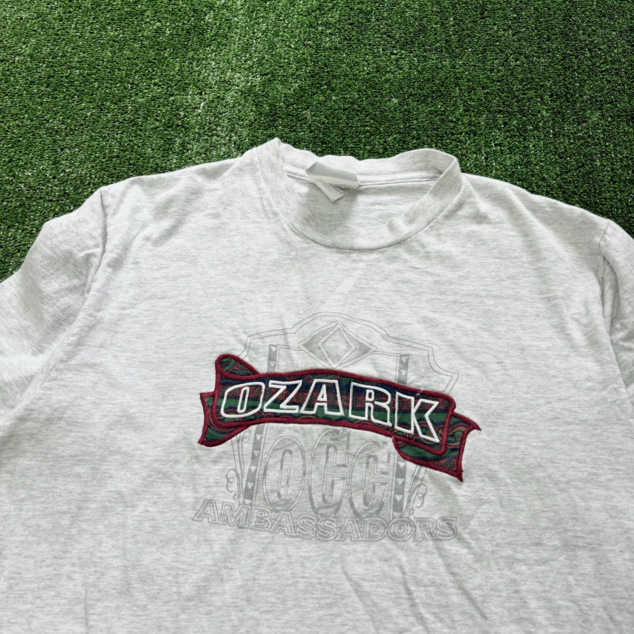 Vintage T Shirt Mens XL Grey Single Stitch Graphic Print 90s USA (E)
