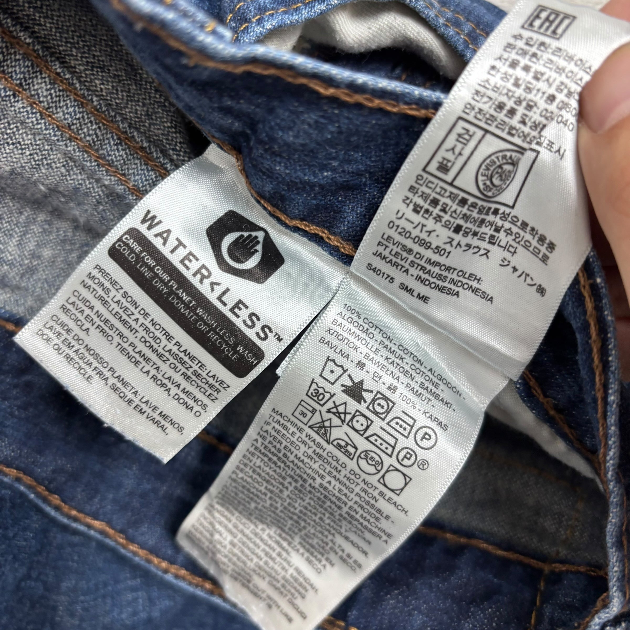 Levis 569 Jeans W33 L34 Mens Dark Blue Baggy Relaxed Straight Fit Denim