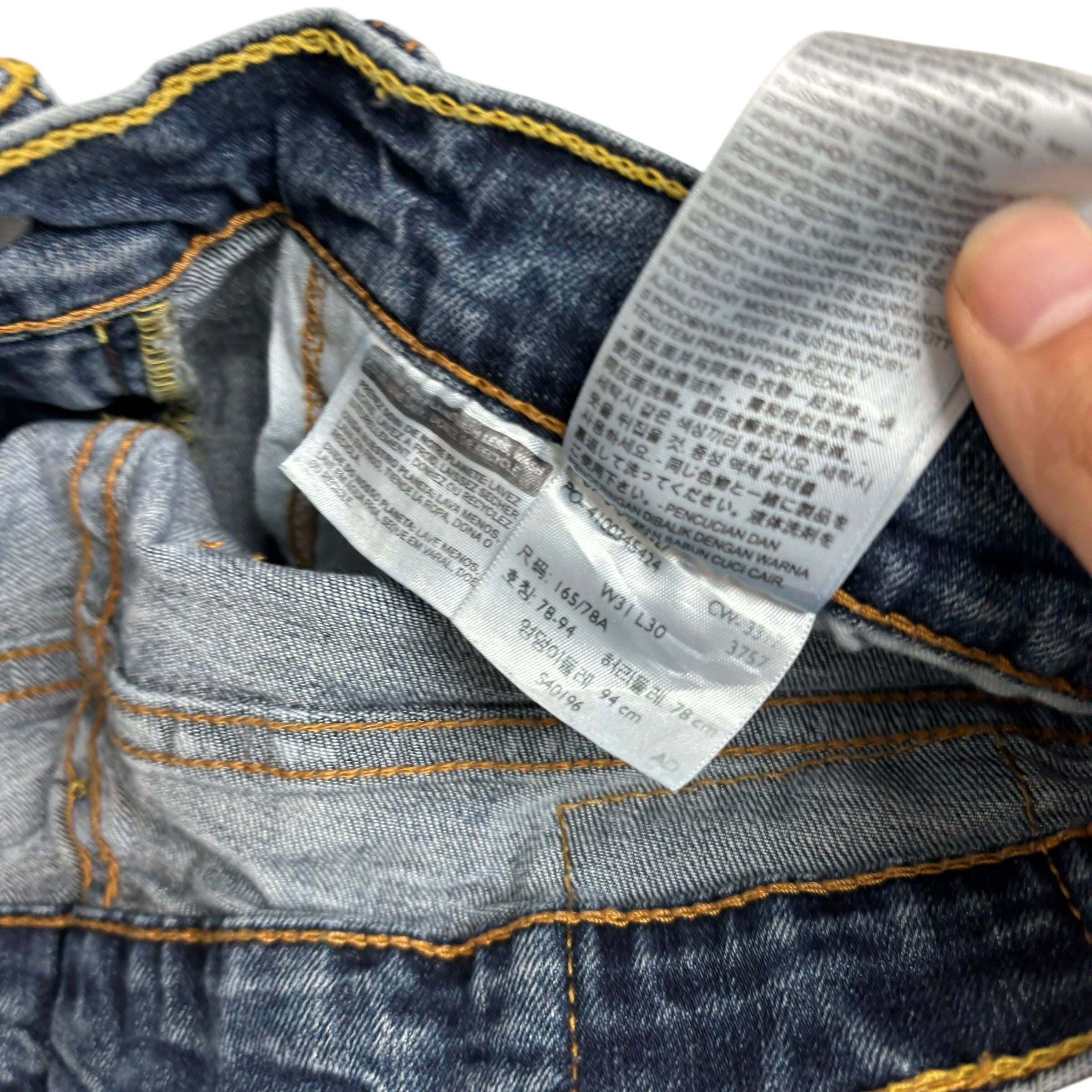 Levis 511 Jeans W30 L29 Mens Mid Blue Slim Fit Stretch Denim (F)