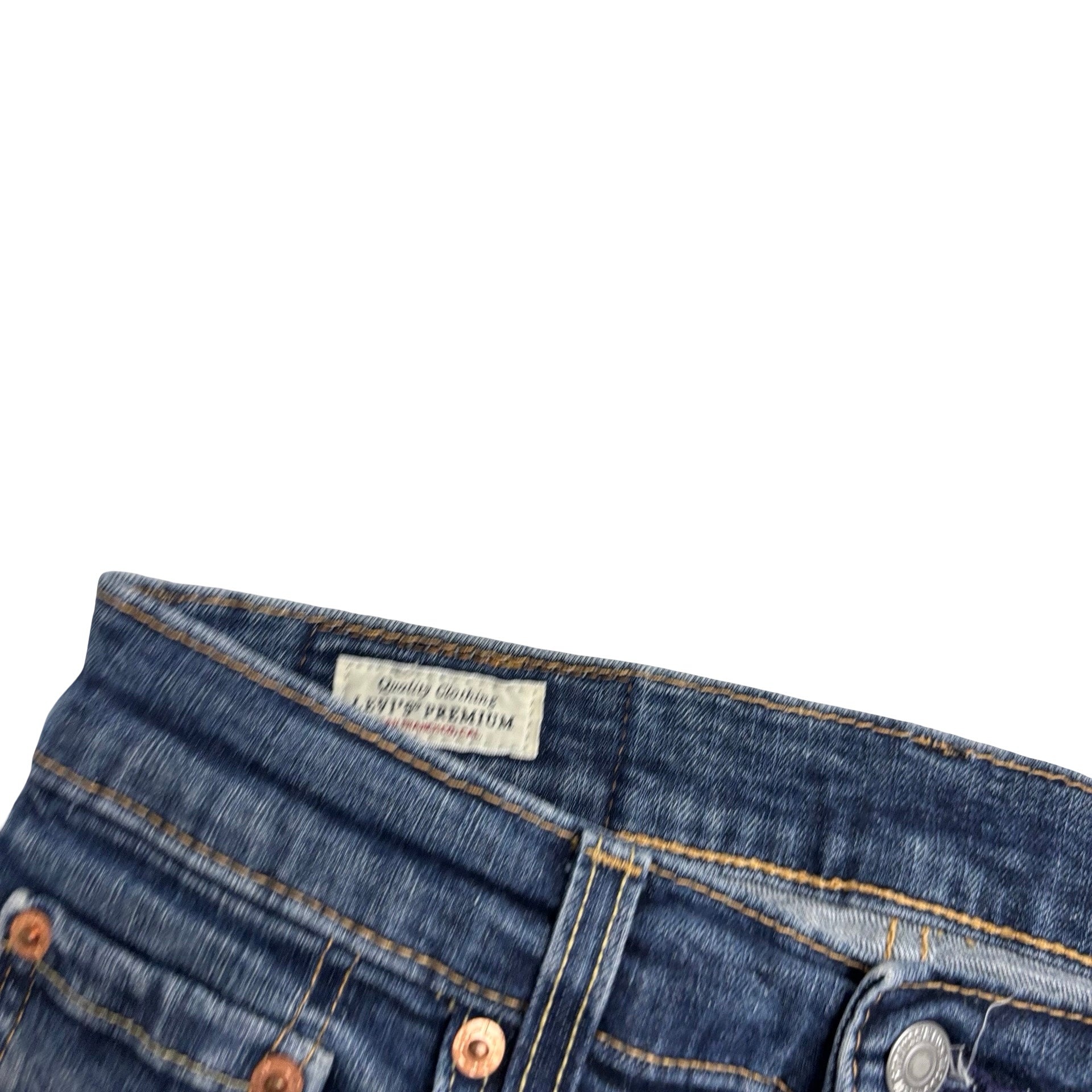 Levis 512 Jeans W29 L32 Mens Mid Blue Slim Tapered Fit Stretch Denim