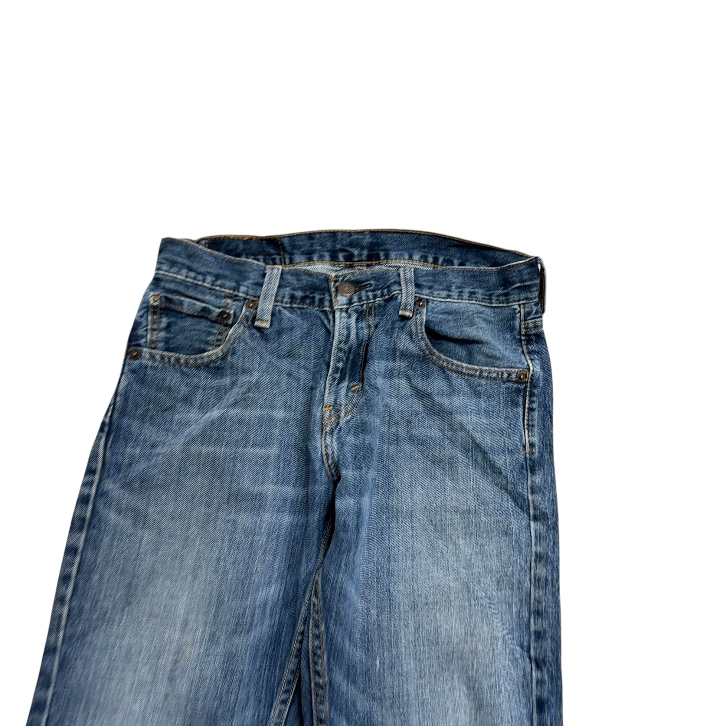 Levis 527 Jeans W30 L32 Mens Mid Blue Slim Bootcut Fit Denim (F)