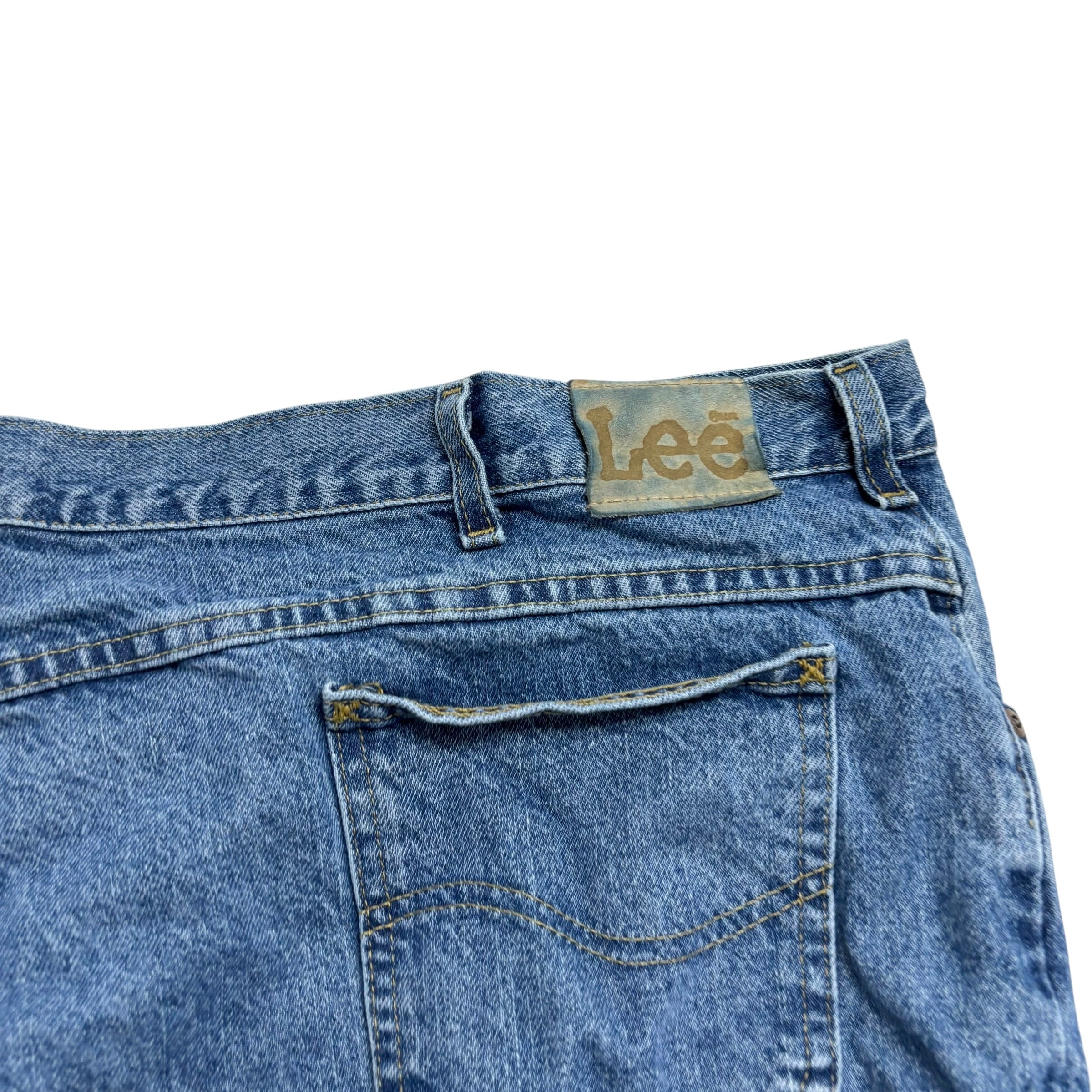 Lee Jeans W50 L30 Mens Light Blue Relaxed Straight Fit Vintage Denim (E)