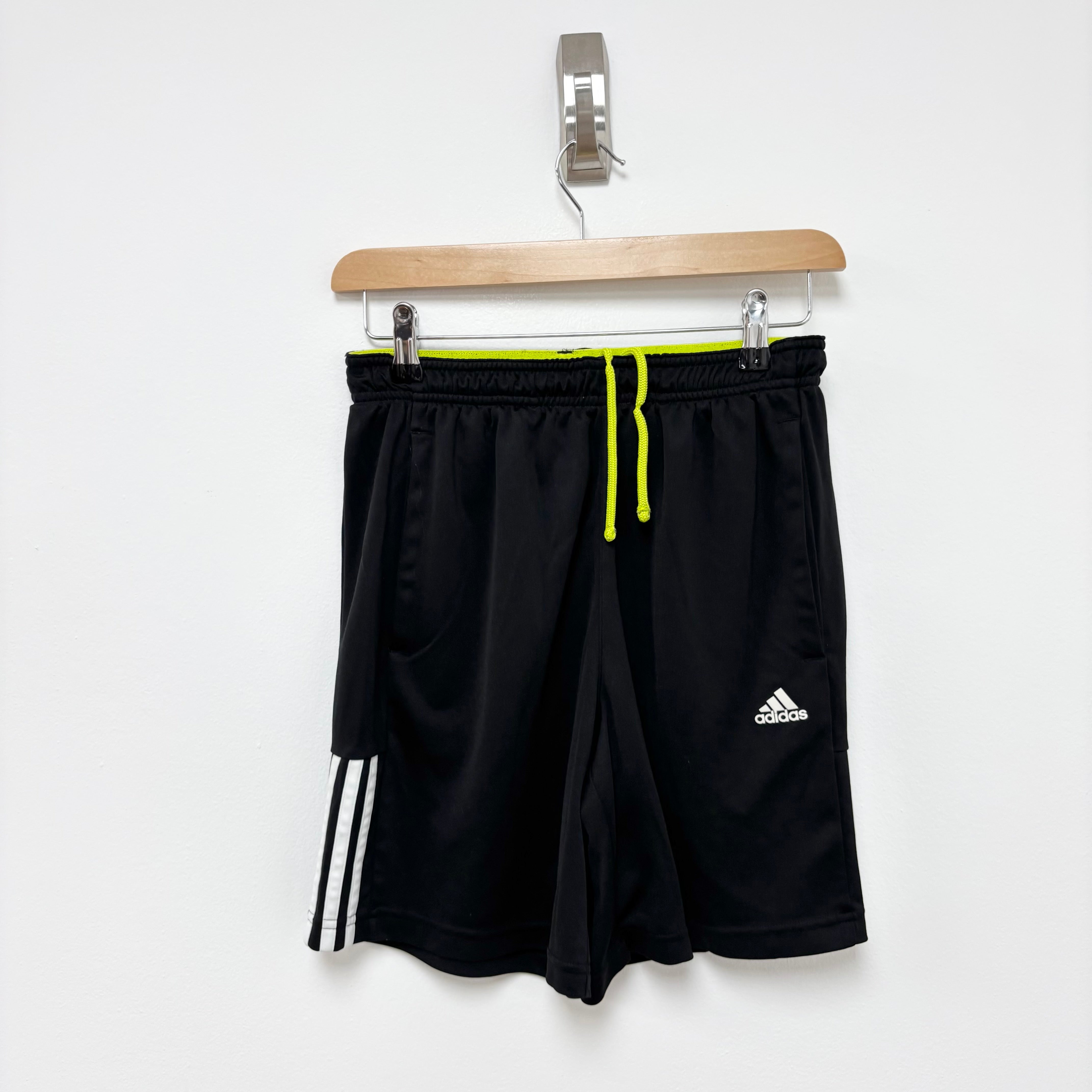 Adidas Shorts Mens Small Black Sports Running Gym Athletic Pockets Climalite (E)