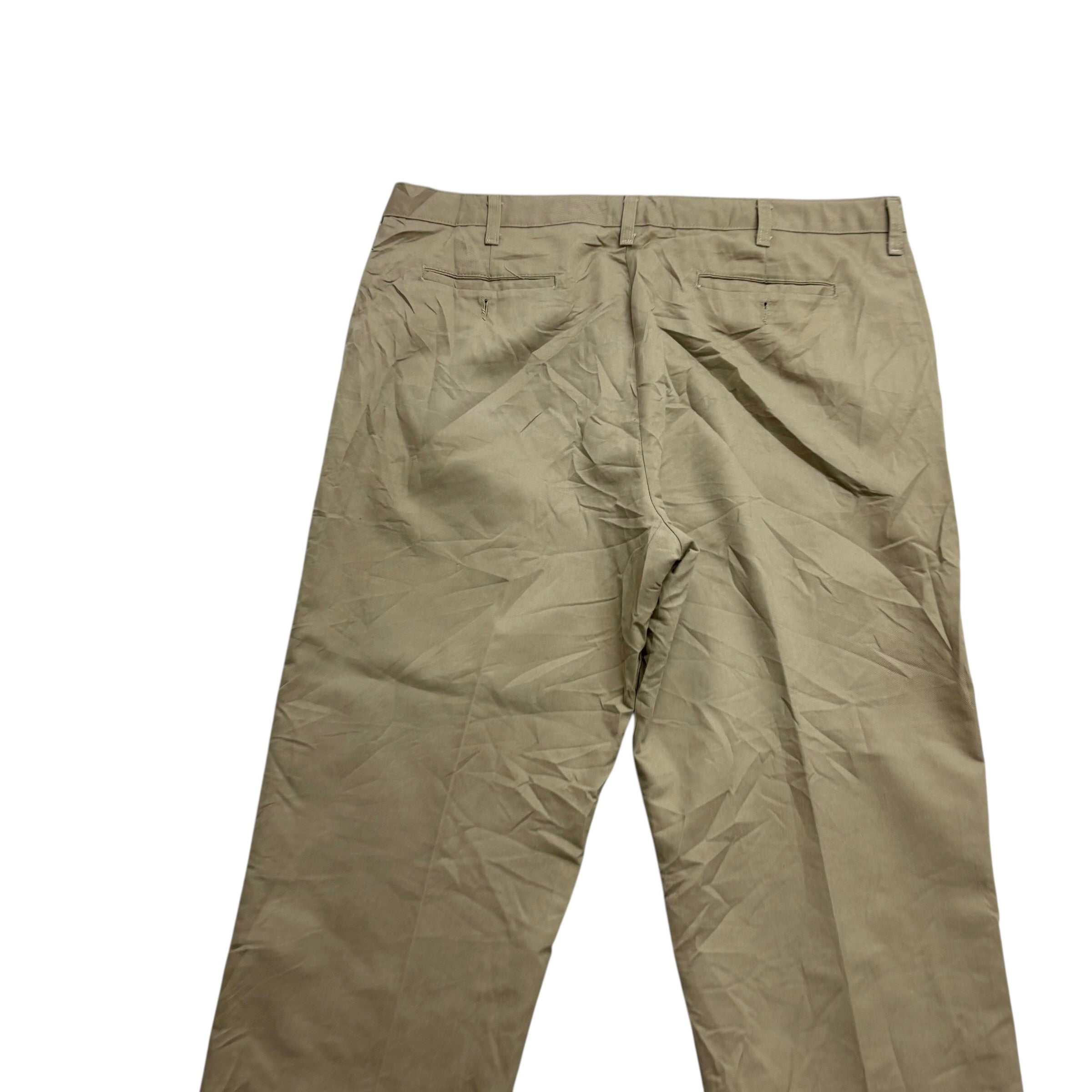 Lee Trousers W40 L30 Mens Beige Relaxed Fit Total Freedom Pants Vintage (E)