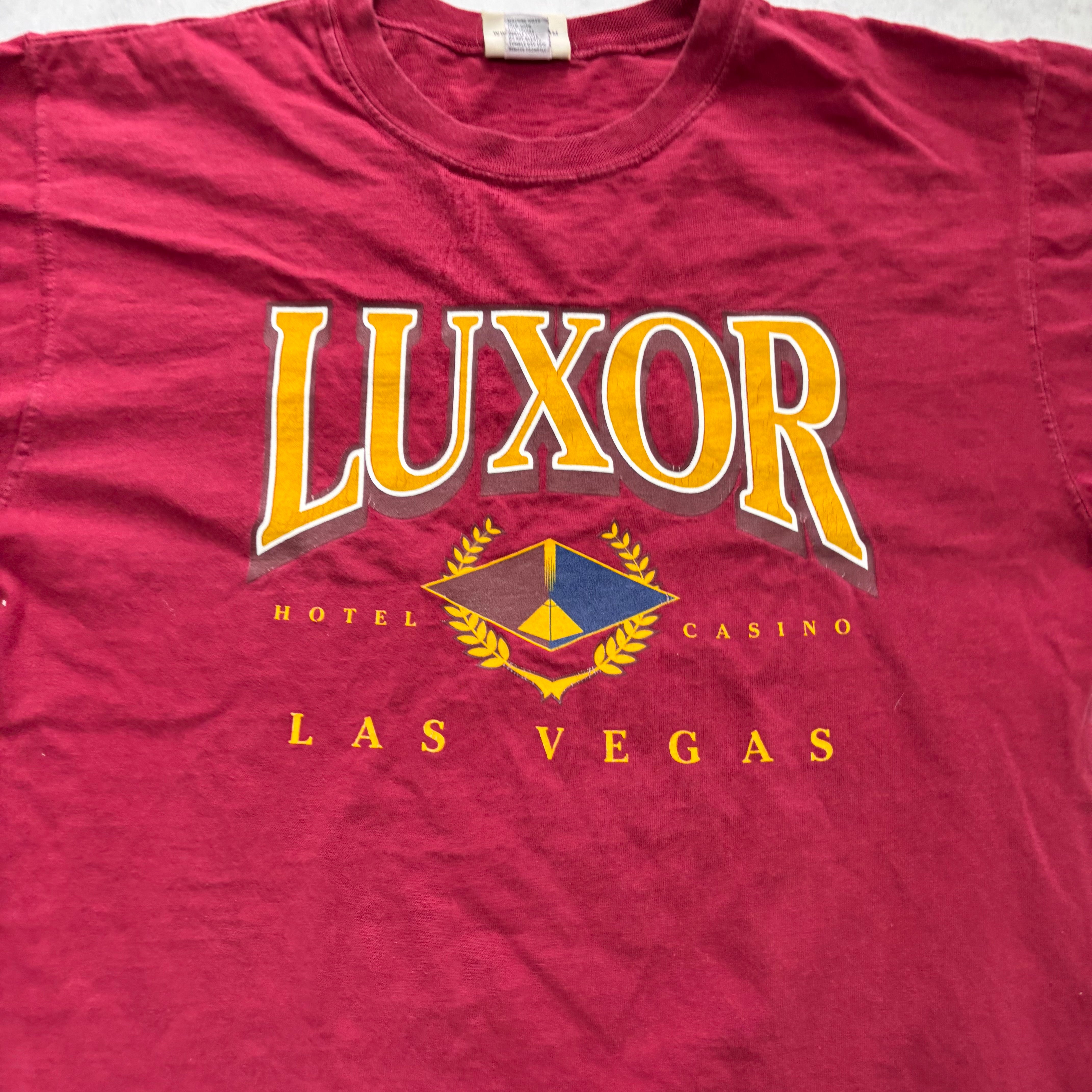 Vintage T Shirt Mens Medium Burgundy Red Graphic Print 90s USA (E)
