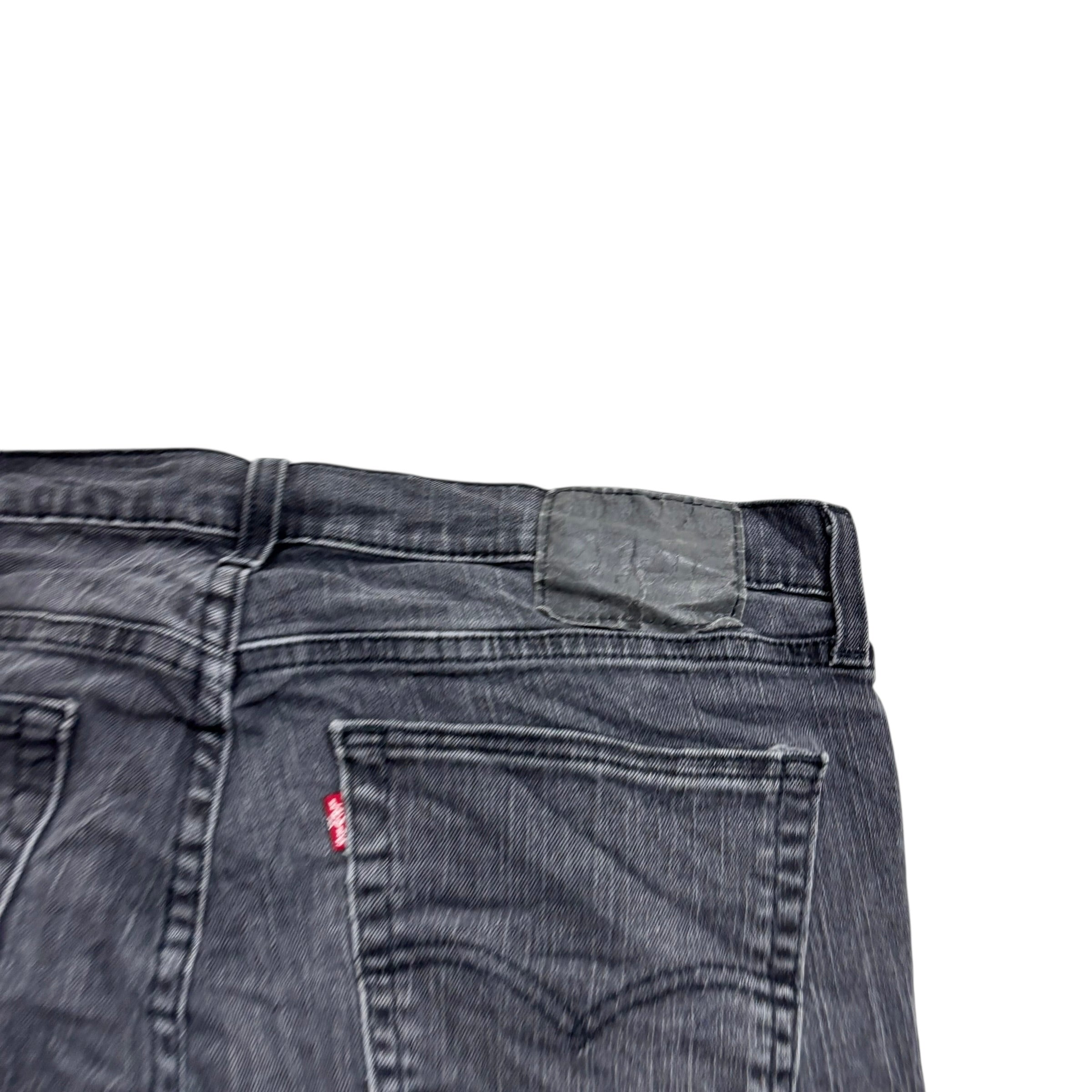 Levis 559 Jeans W36 L31 Mens Grey Regular Straight Fit Stretch Denim (F)
