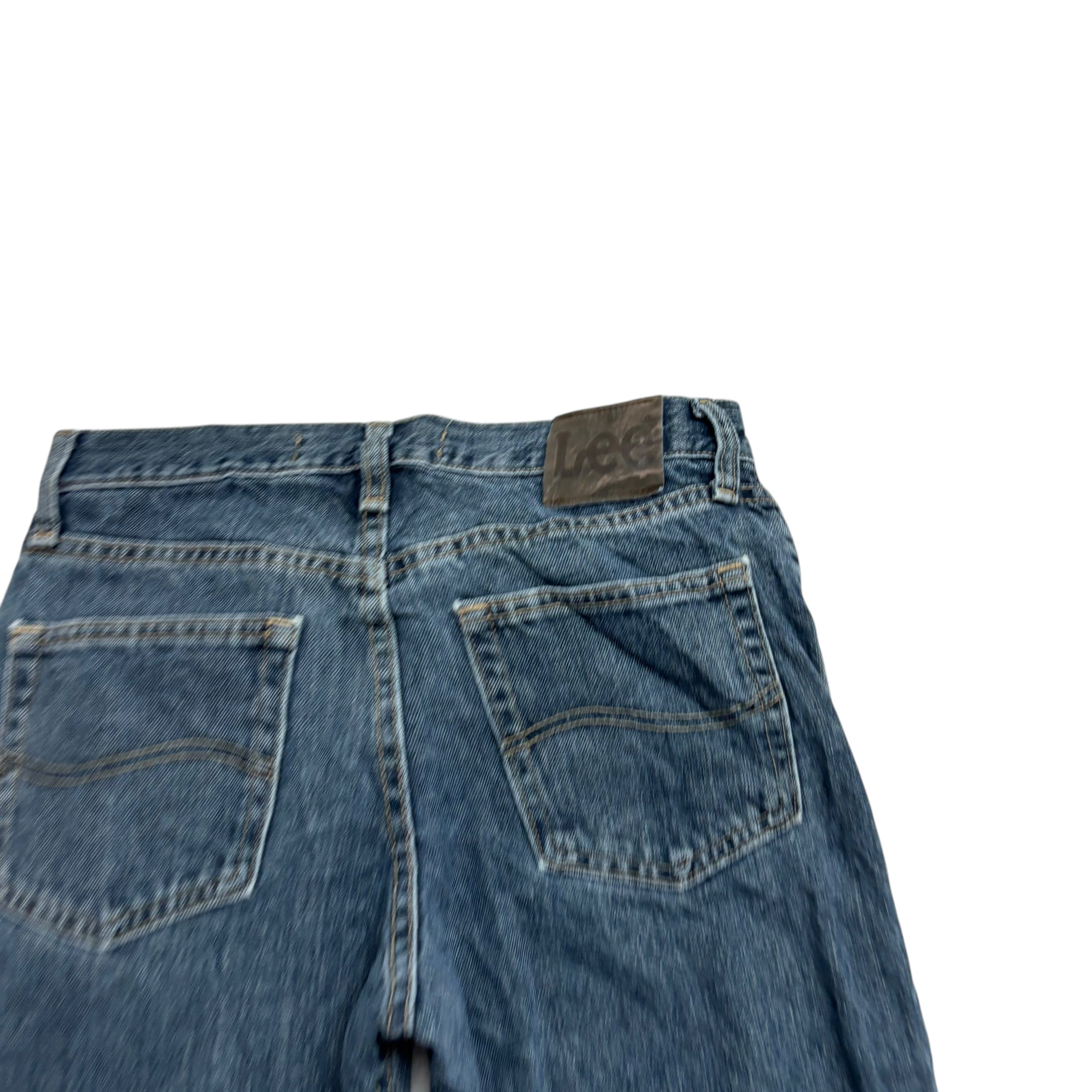 Lee Jeans W29 L30 Mens Dark Blue Regular Straight Fit Vintage Denim (E)