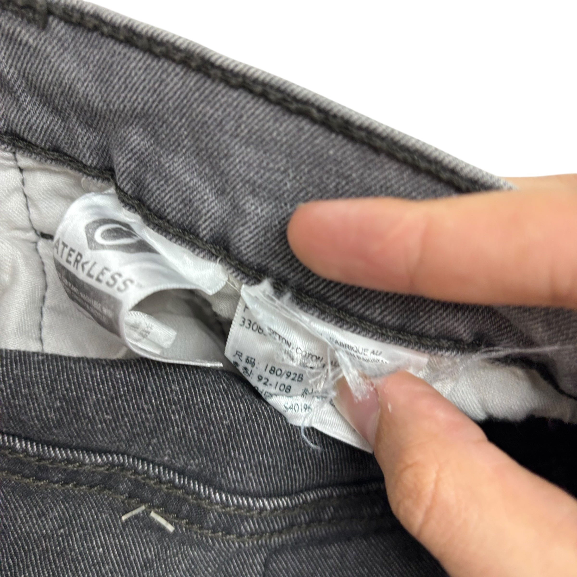 Levis 541 Jeans W36 L34 Mens Grey Athletic Tapered Fit Stretch Denim (E)