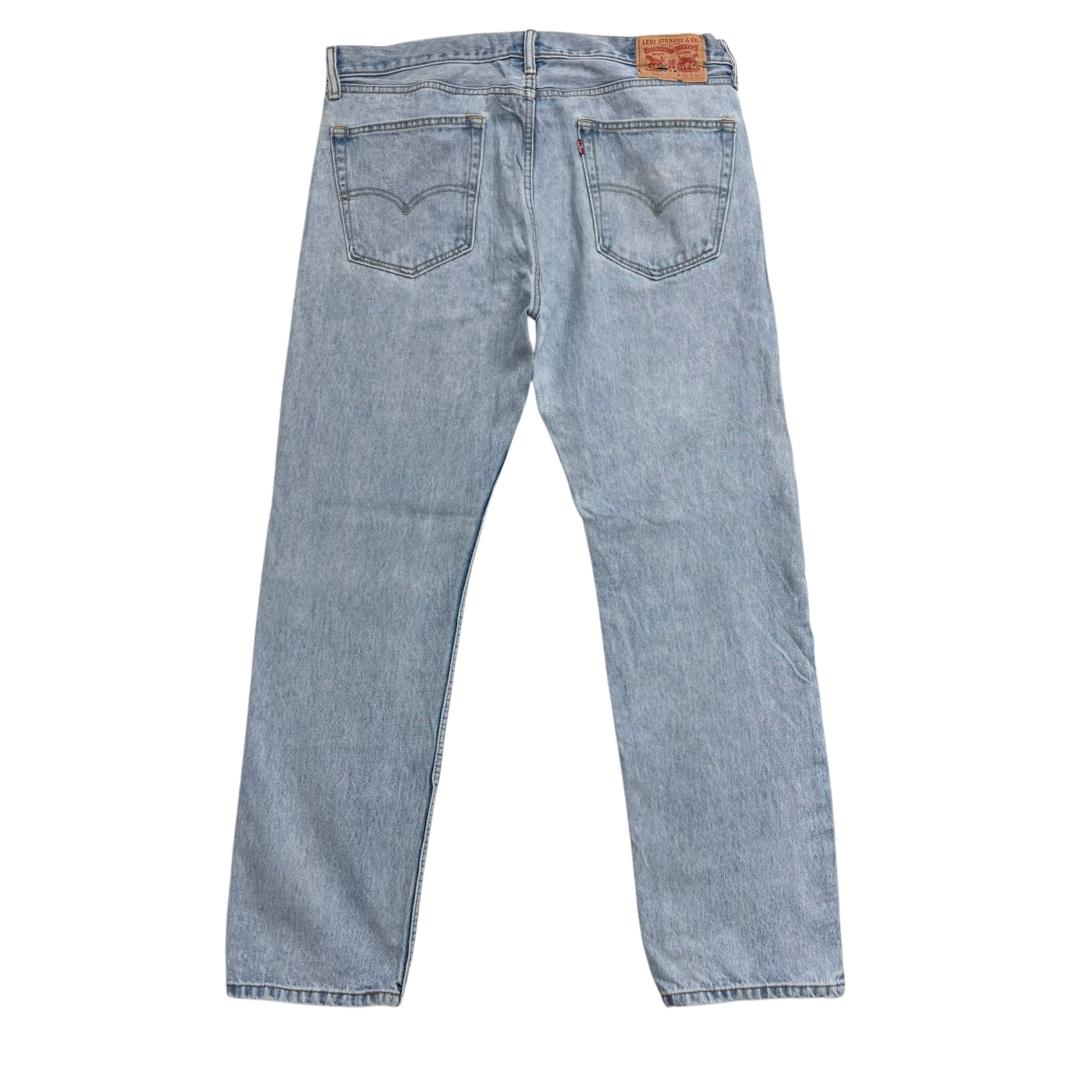 Levis 505 Jeans W36 L32 Mens Light Blue Regular Straight Fit Denim