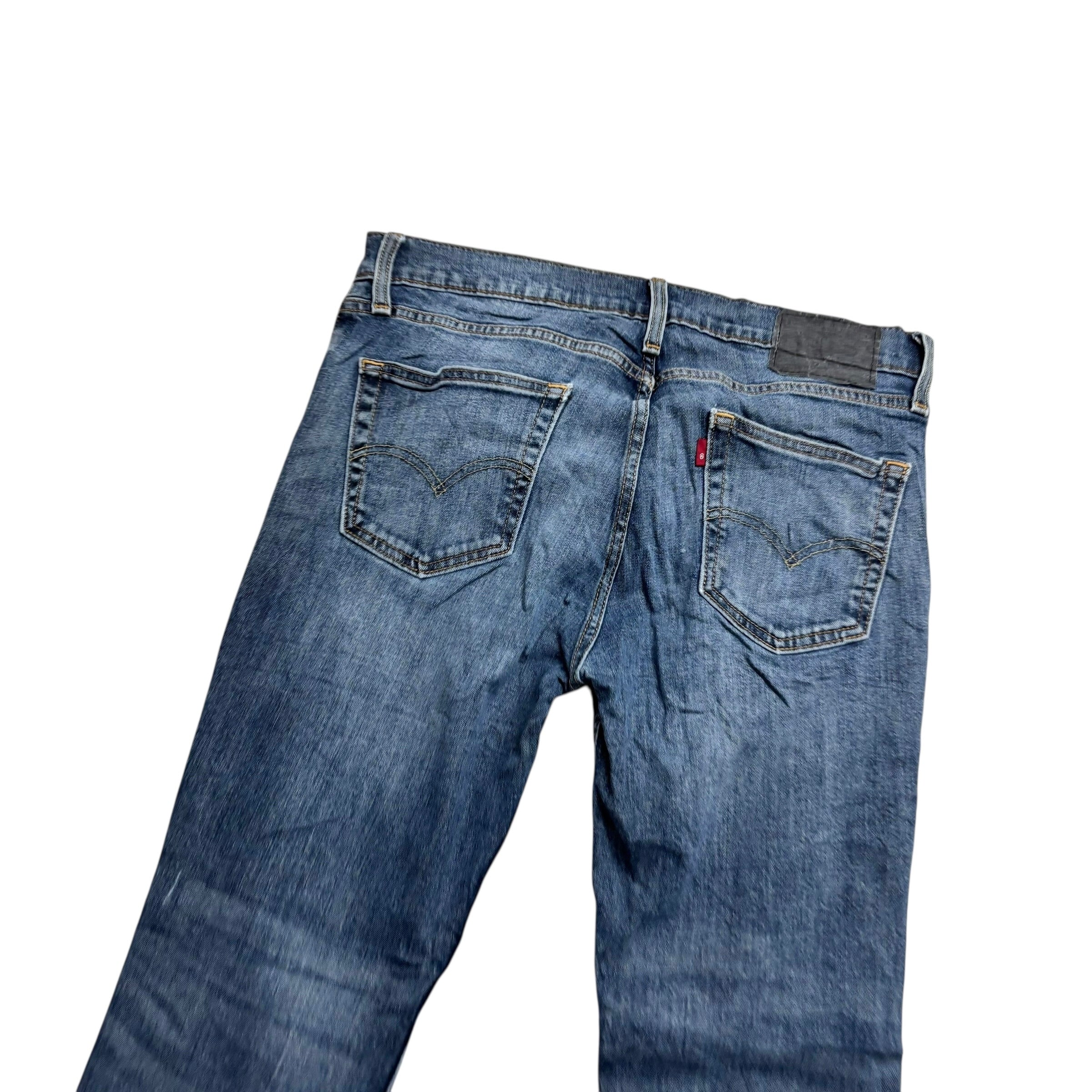 Levis 511 Jeans W34 L30 Mens Mid Blue Slim Fit Stretch Denim