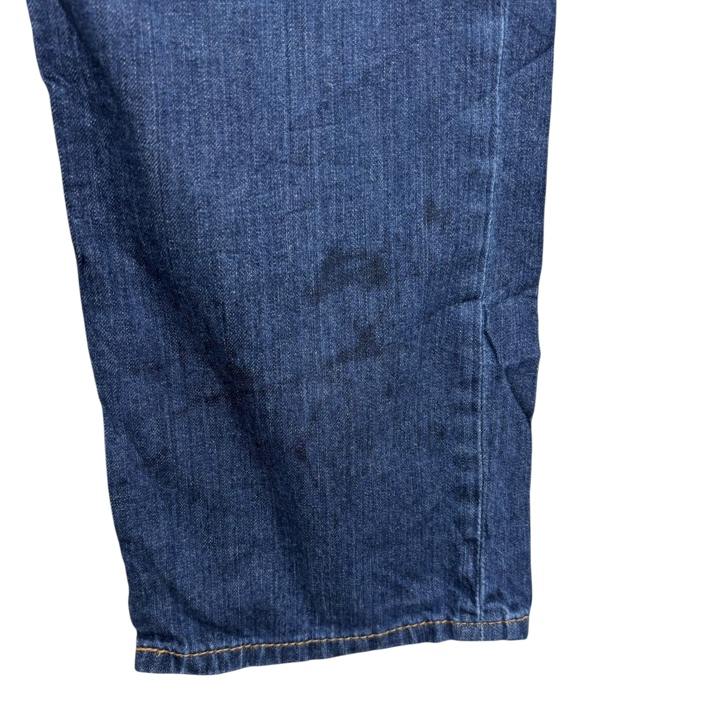 Levis 514 Jeans W36 L30 Mens Dark Blue Regular Straight Fit Denim (F)