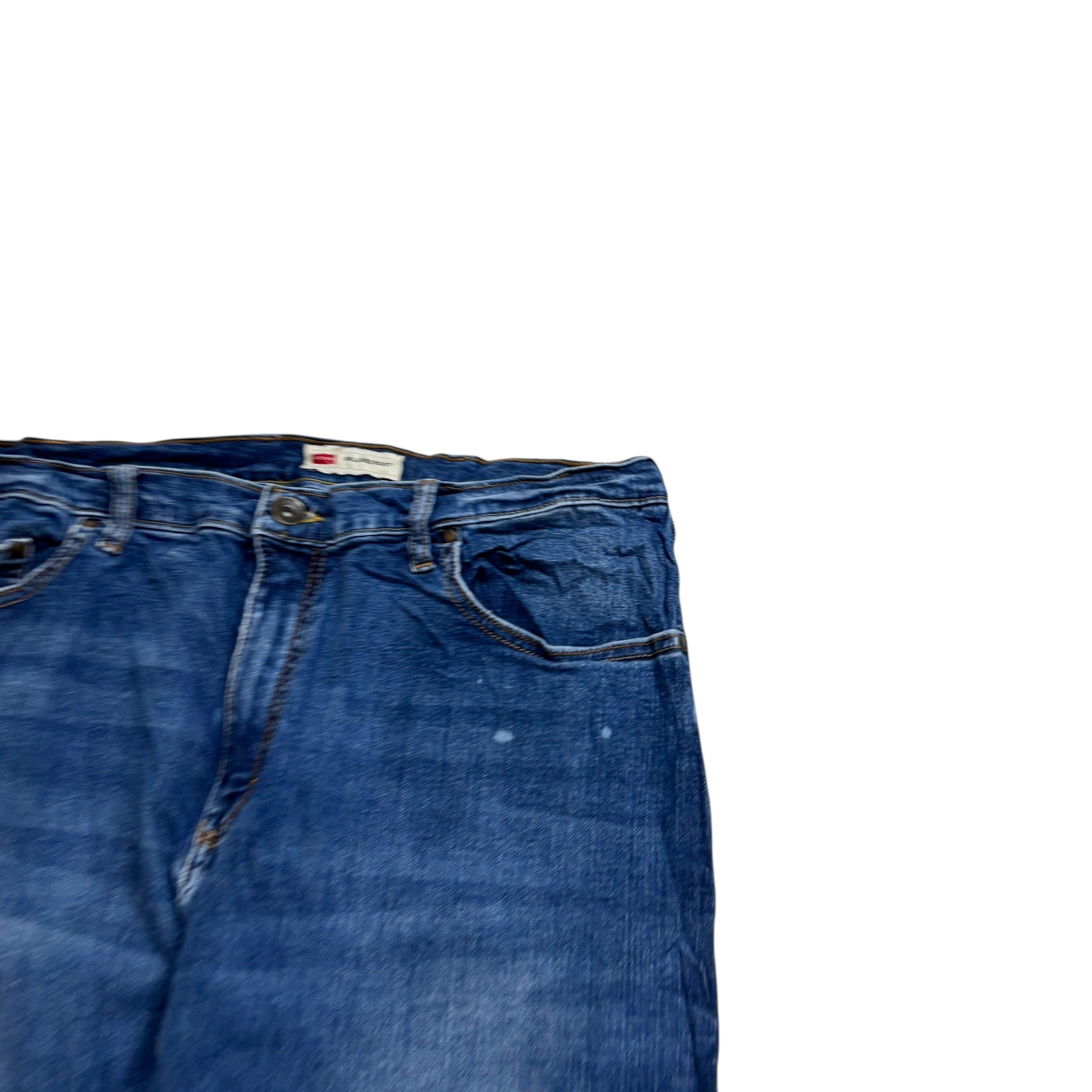 Wrangler Jeans W38 L30 Mens Mid Blue Relaxed Bootcut Fit Stretch Denim