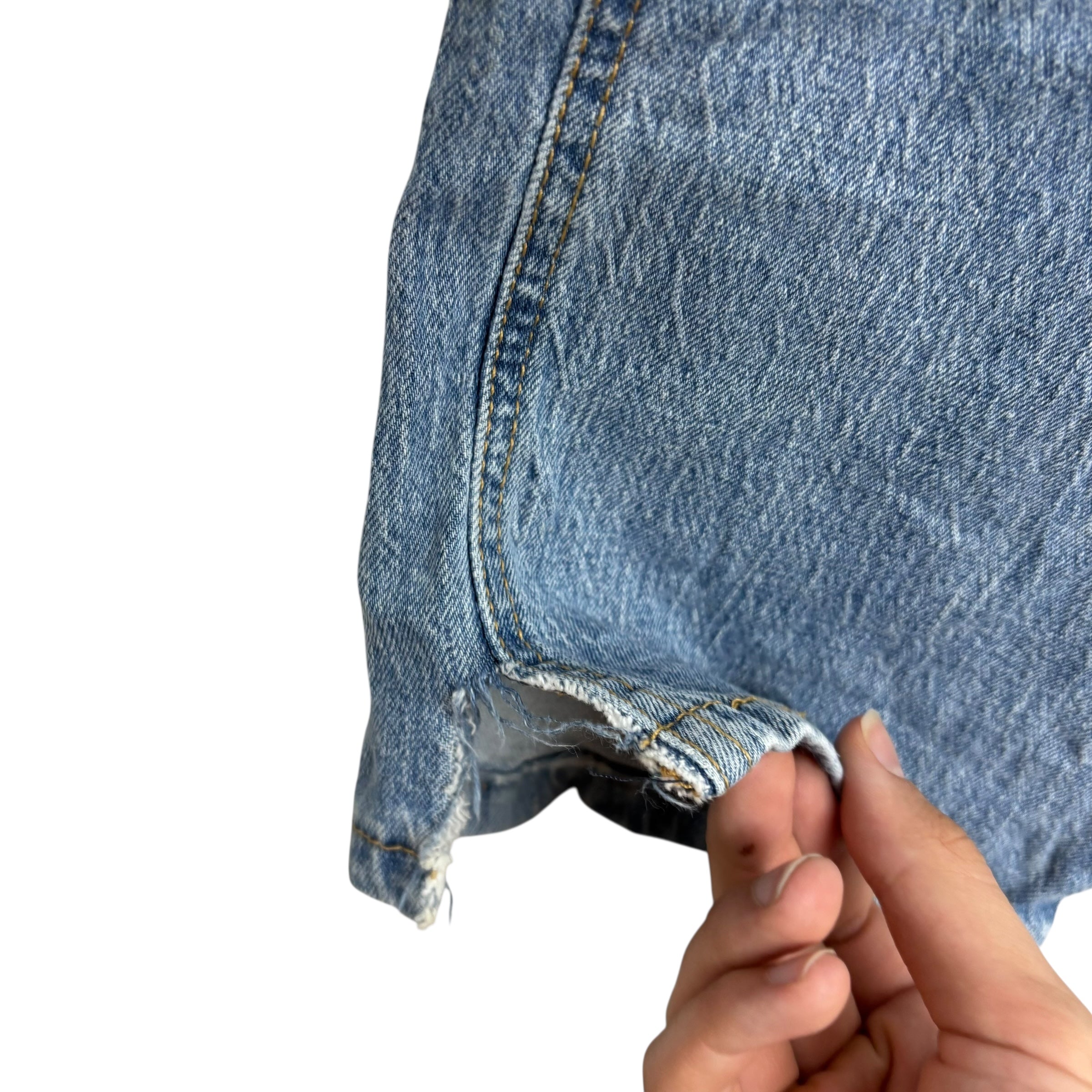 Levis 541 Jeans W38 L30 Mens Light Blue Athletic Tapered Fit Stretch Denim (F)