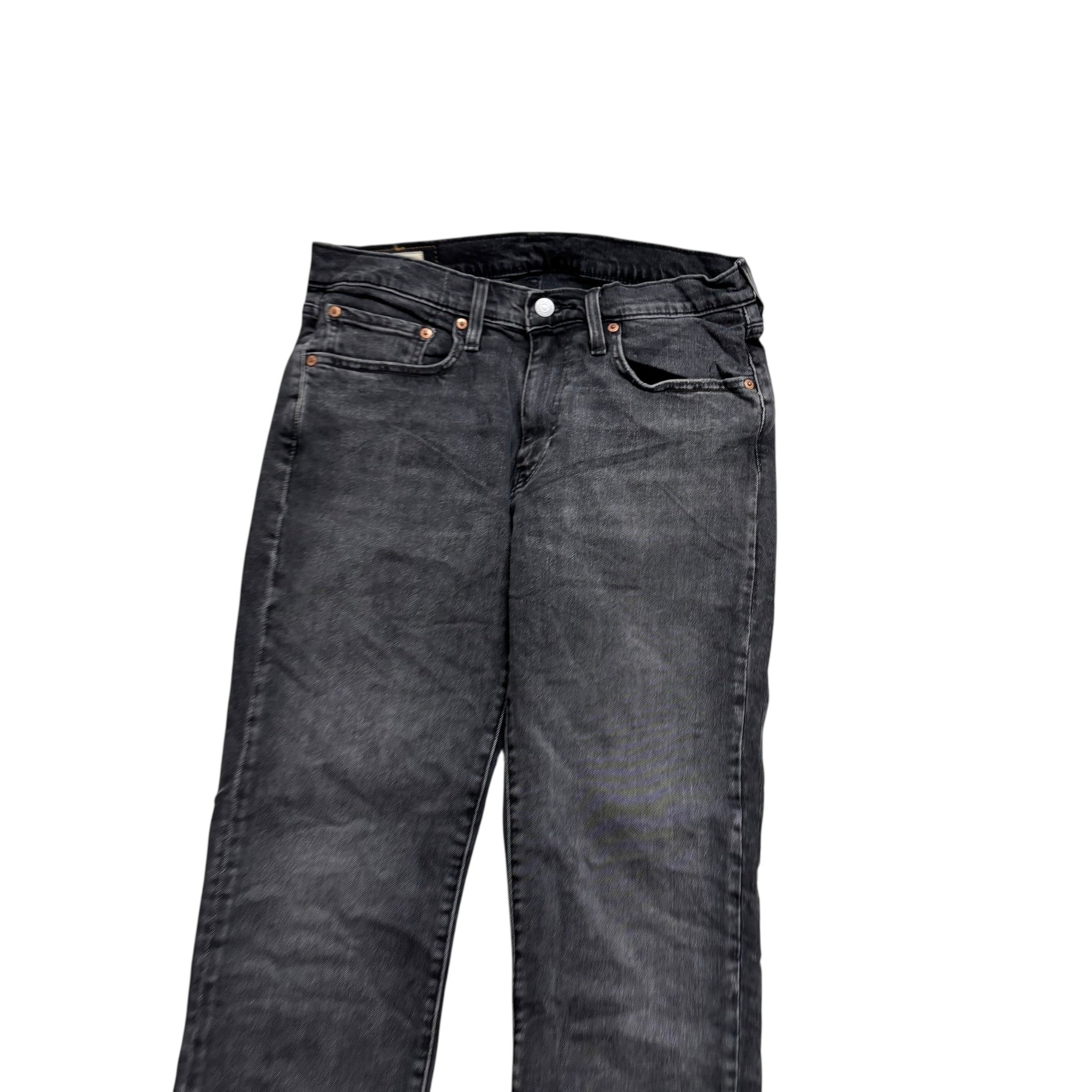 Levis 514 Jeans W31 L30 Mens Black Regular Straight Stretch Premium Denim (E)